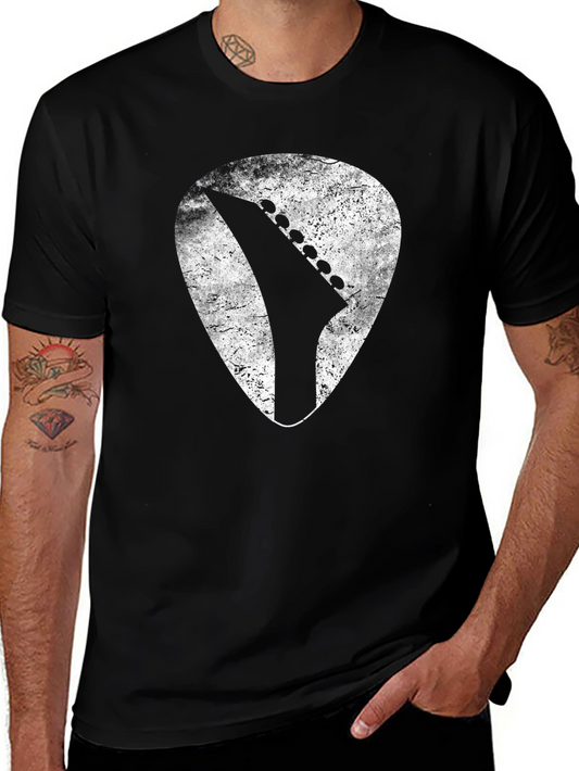 Guitar Pick Headstock T-Shirt - Rock Musician Tee