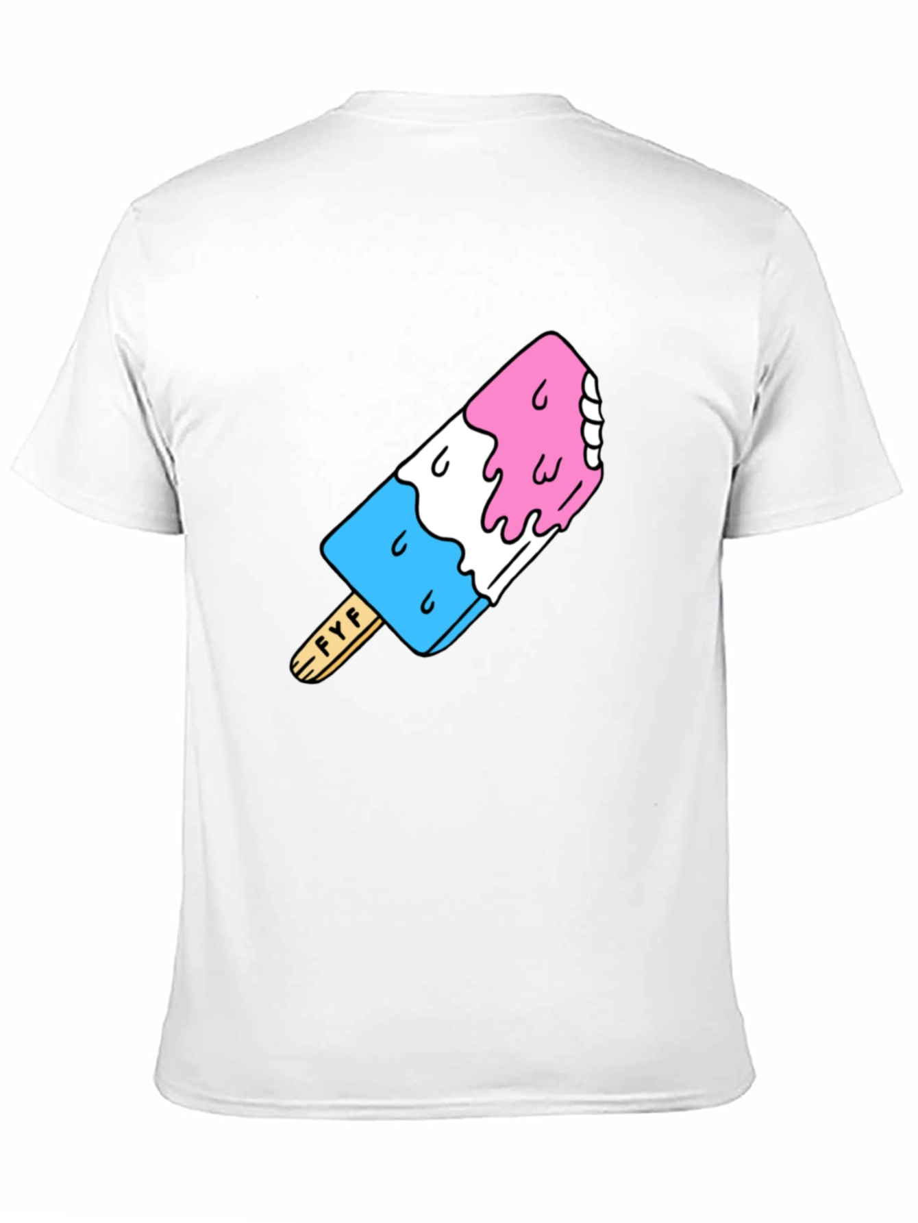 Fun Popsicle Graphic T-Shirt - Black Cotton Tee