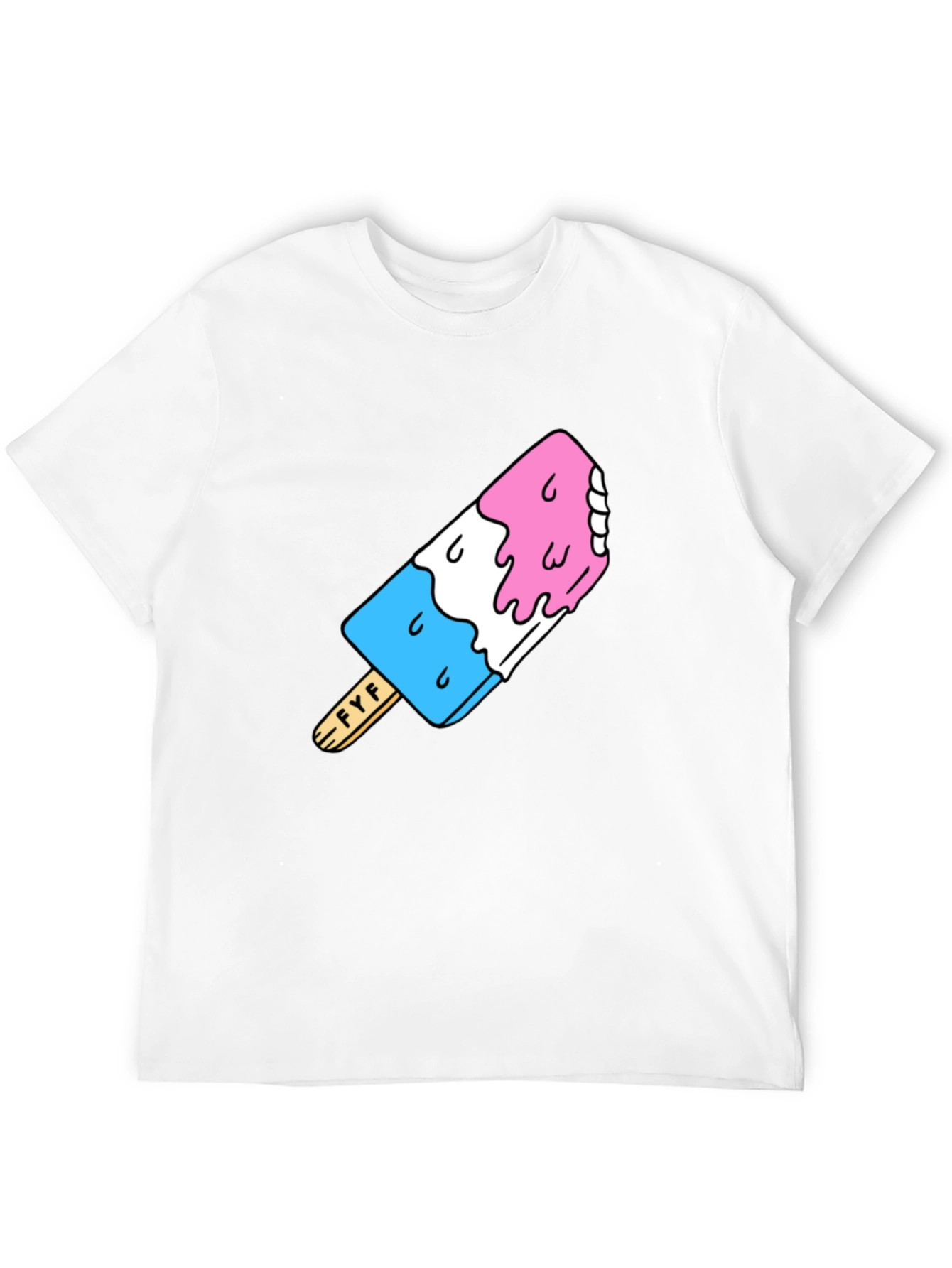 Fun Popsicle Graphic T-Shirt - Black Cotton Tee