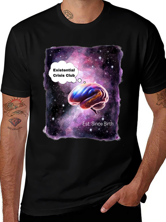Existential Crisis Club Galaxy Brain T-Shirt