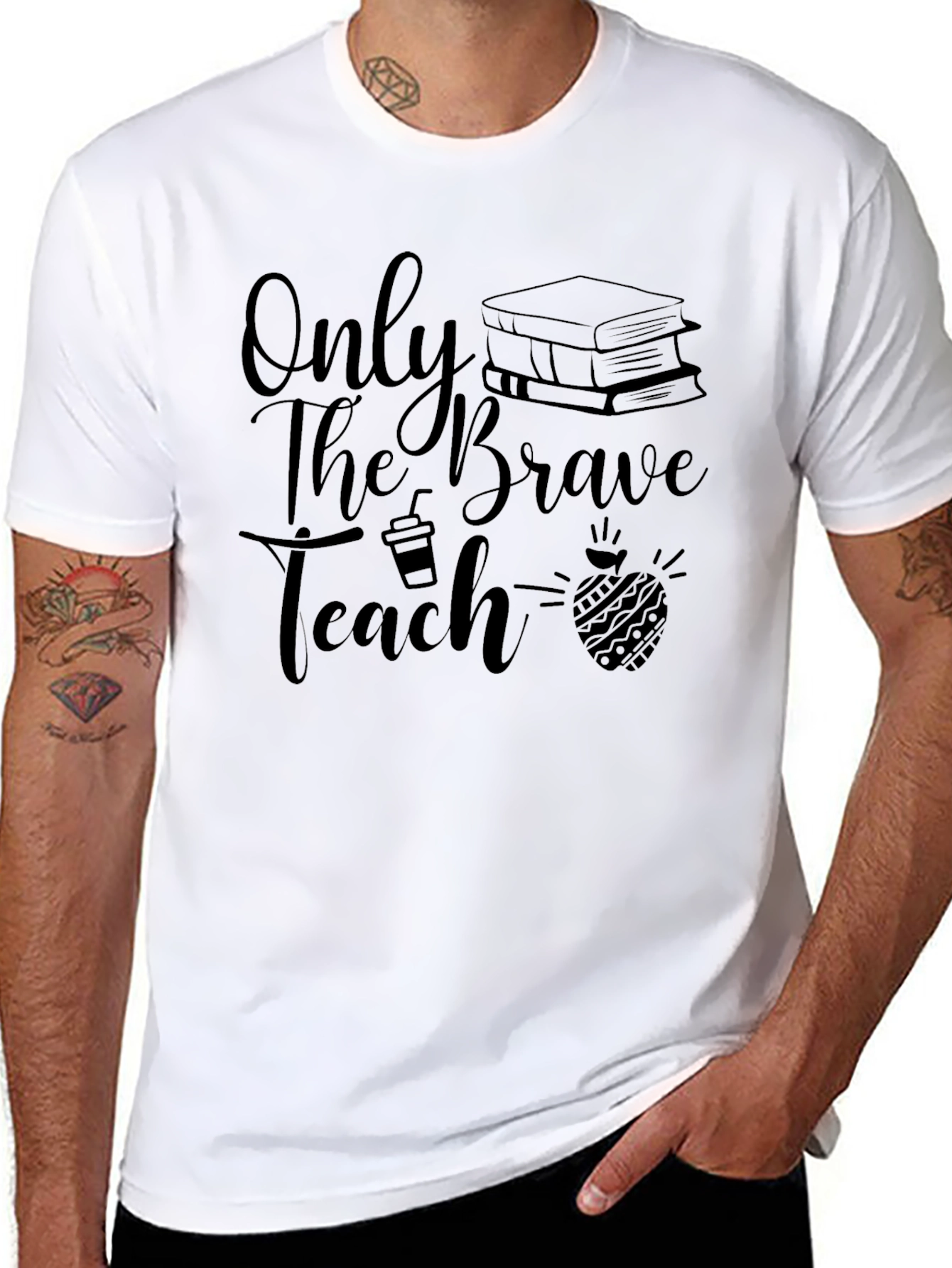 Brave Teacher Graphic Tee