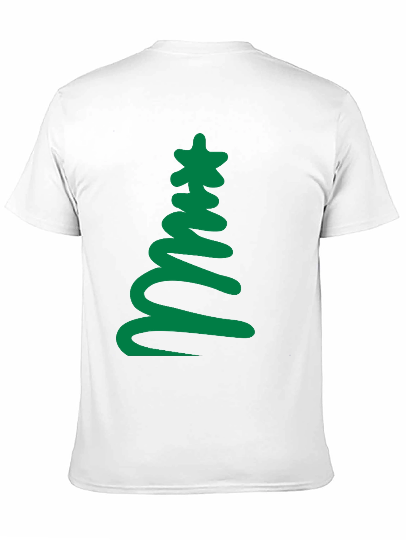 Festive Tree Graphic Tee - Black Holiday Shirt