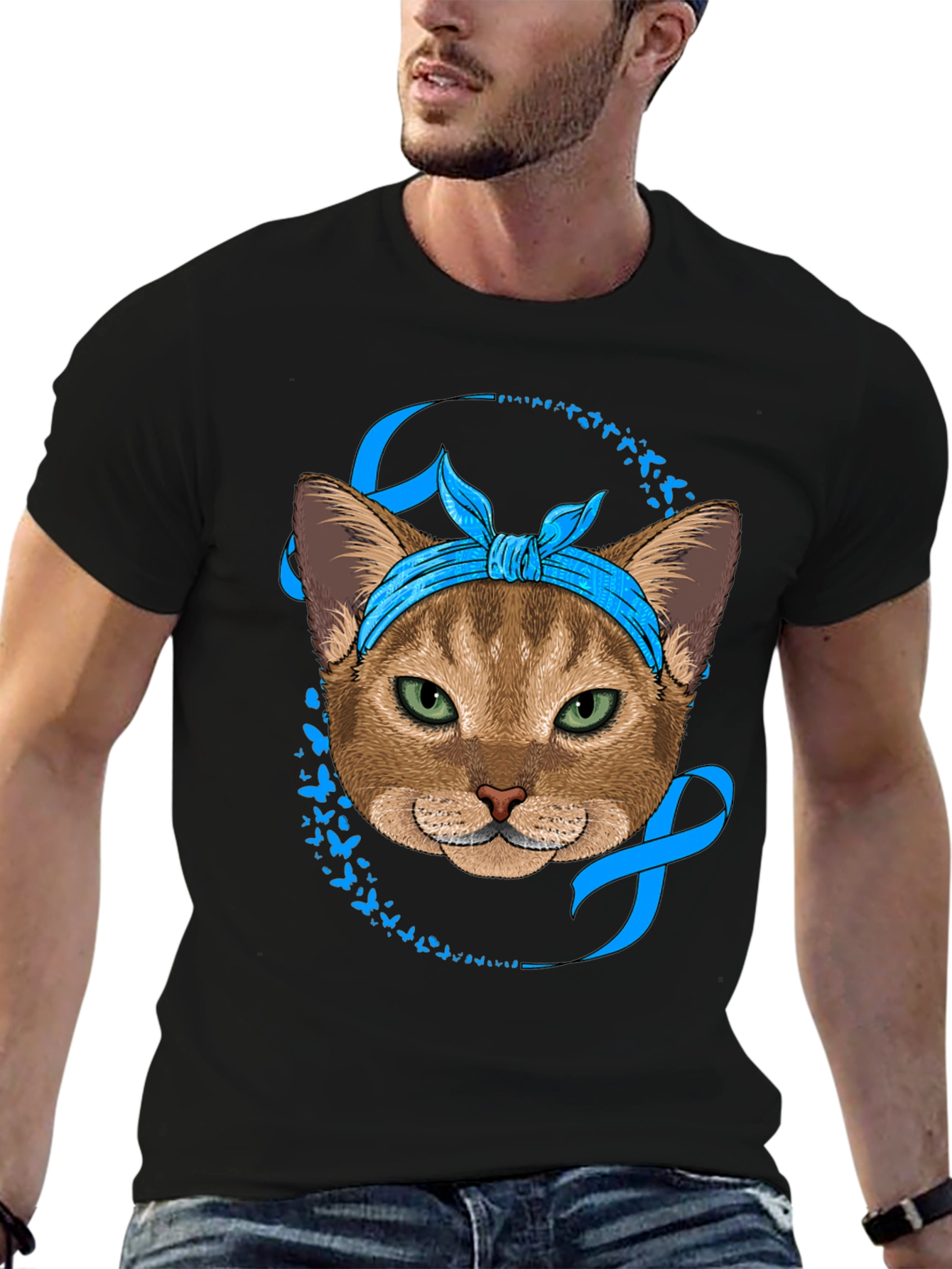 Cat Bandana T-Shirt - Awareness Design