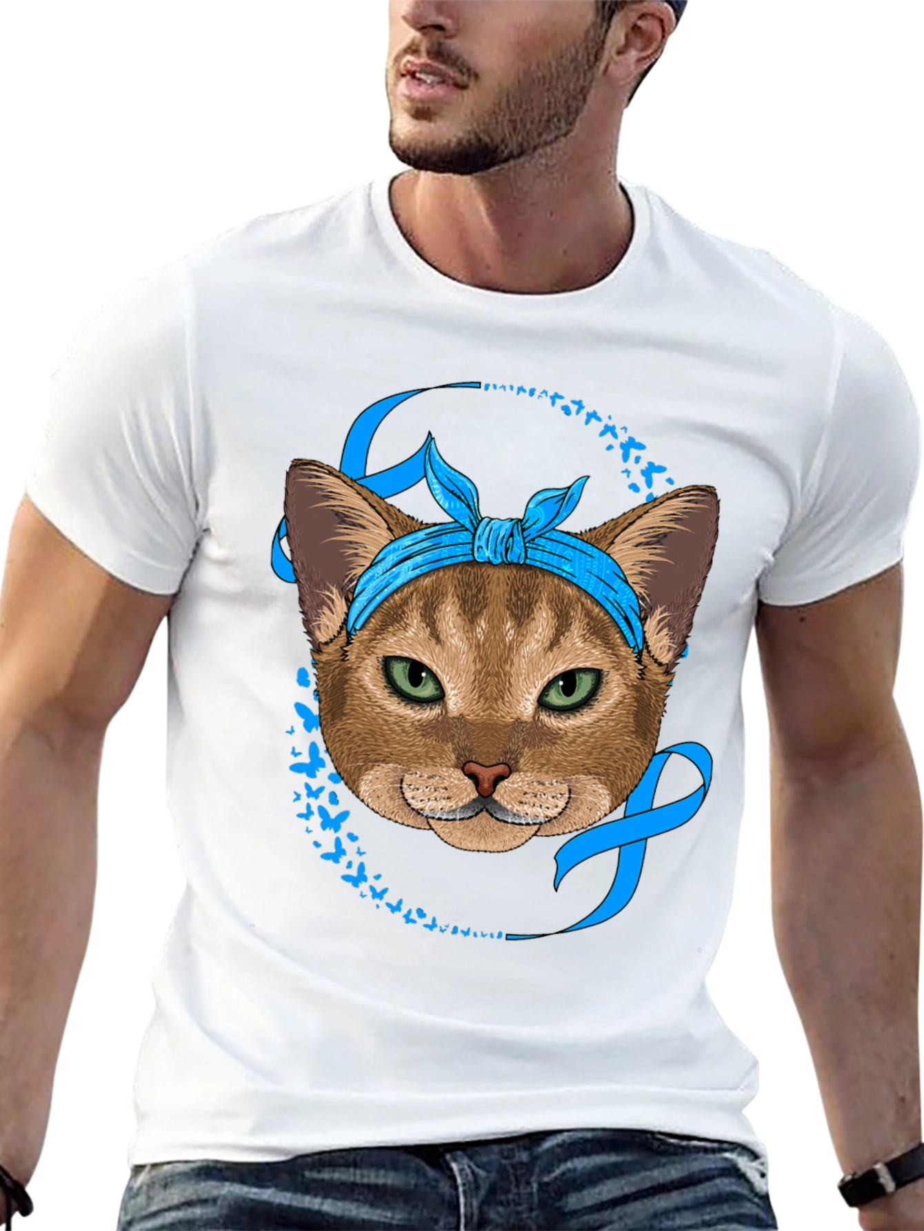 Cat Bandana T-Shirt - Awareness Design
