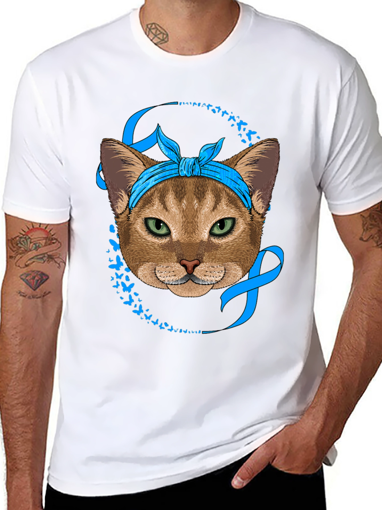 Cat Bandana T-Shirt - Awareness Design