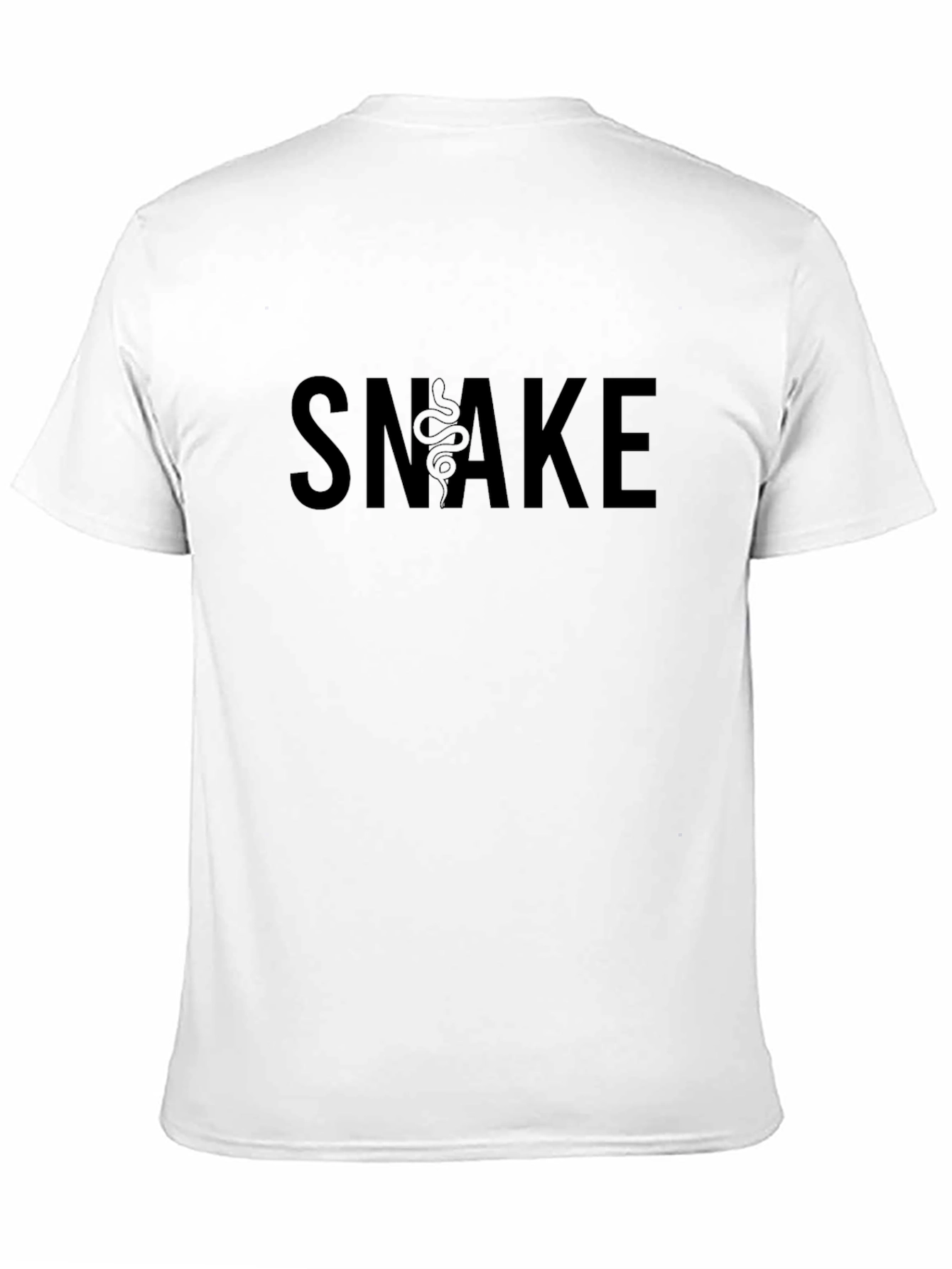 Snake Graphic Tee - Black Cotton Blend