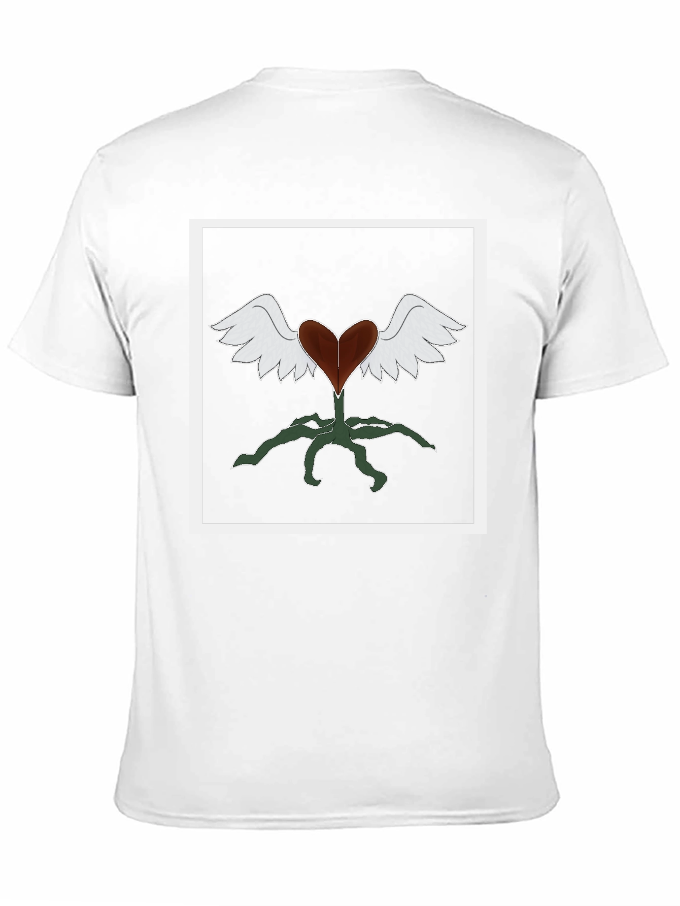 Heart with Wings Graphic Tee - Black