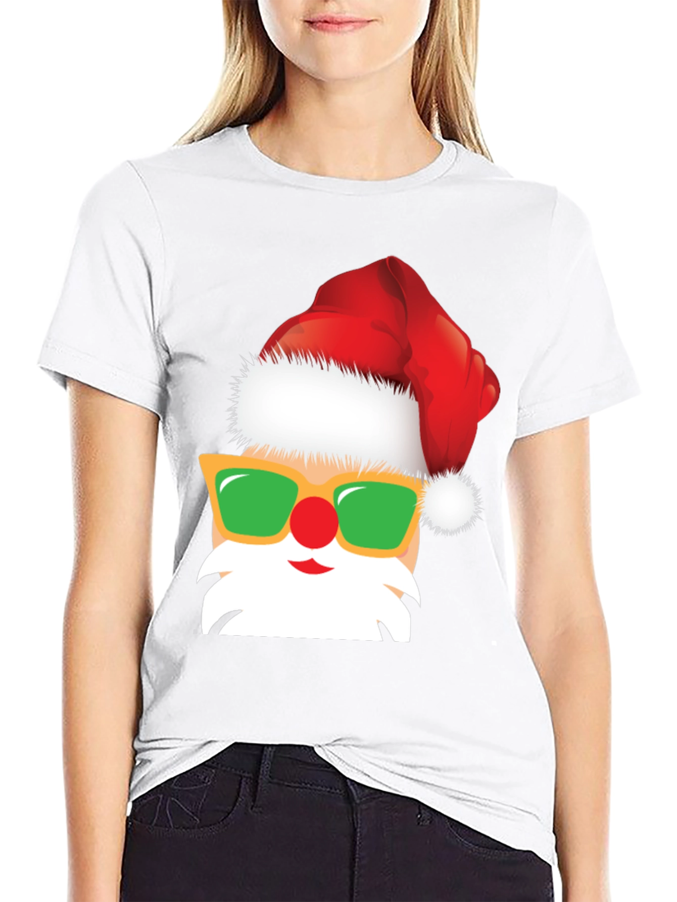 Cool Santa Graphic Tee - Holiday Fun!