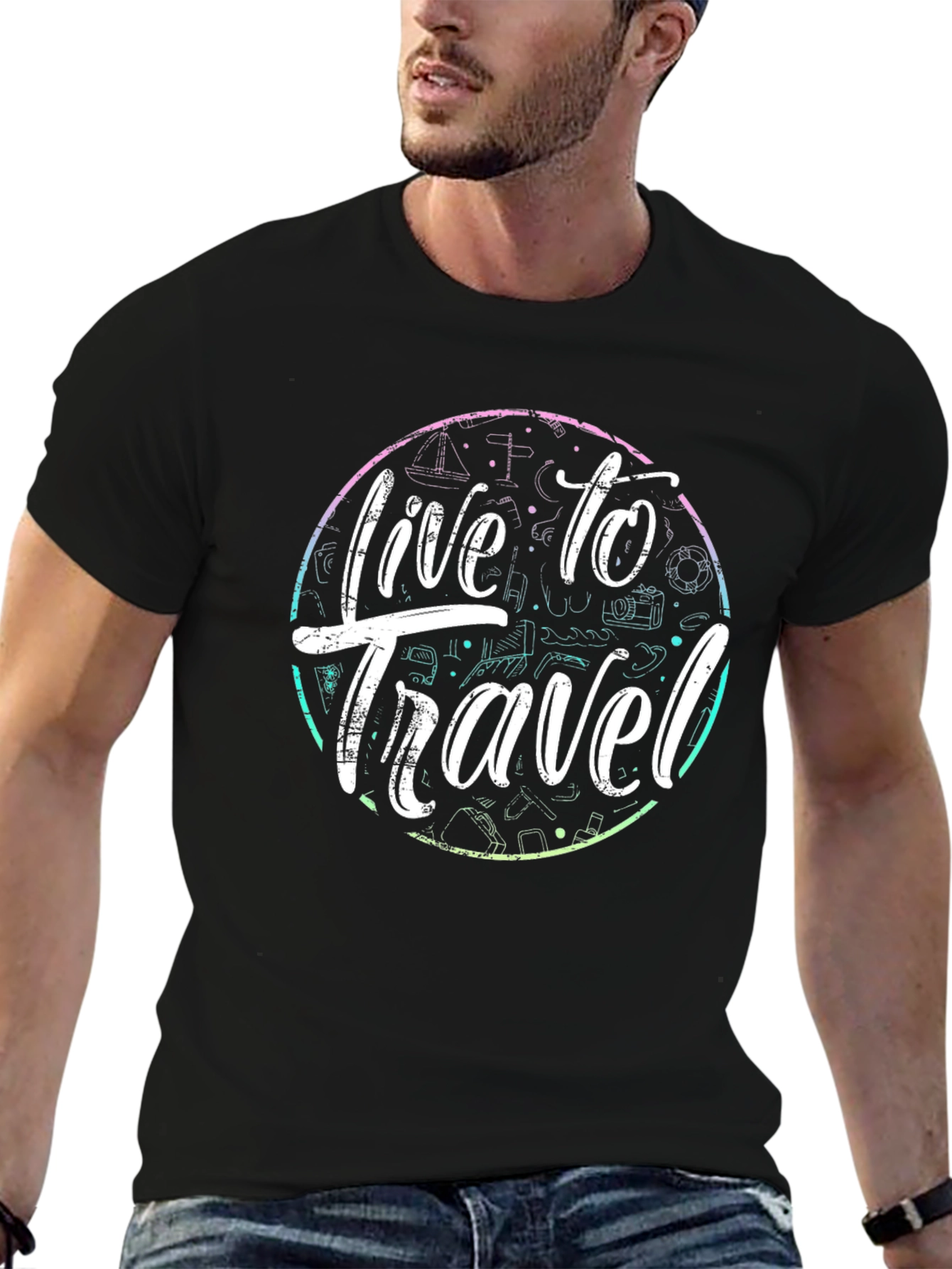 Live to Travel Graphic Tee - Adventure Ready!