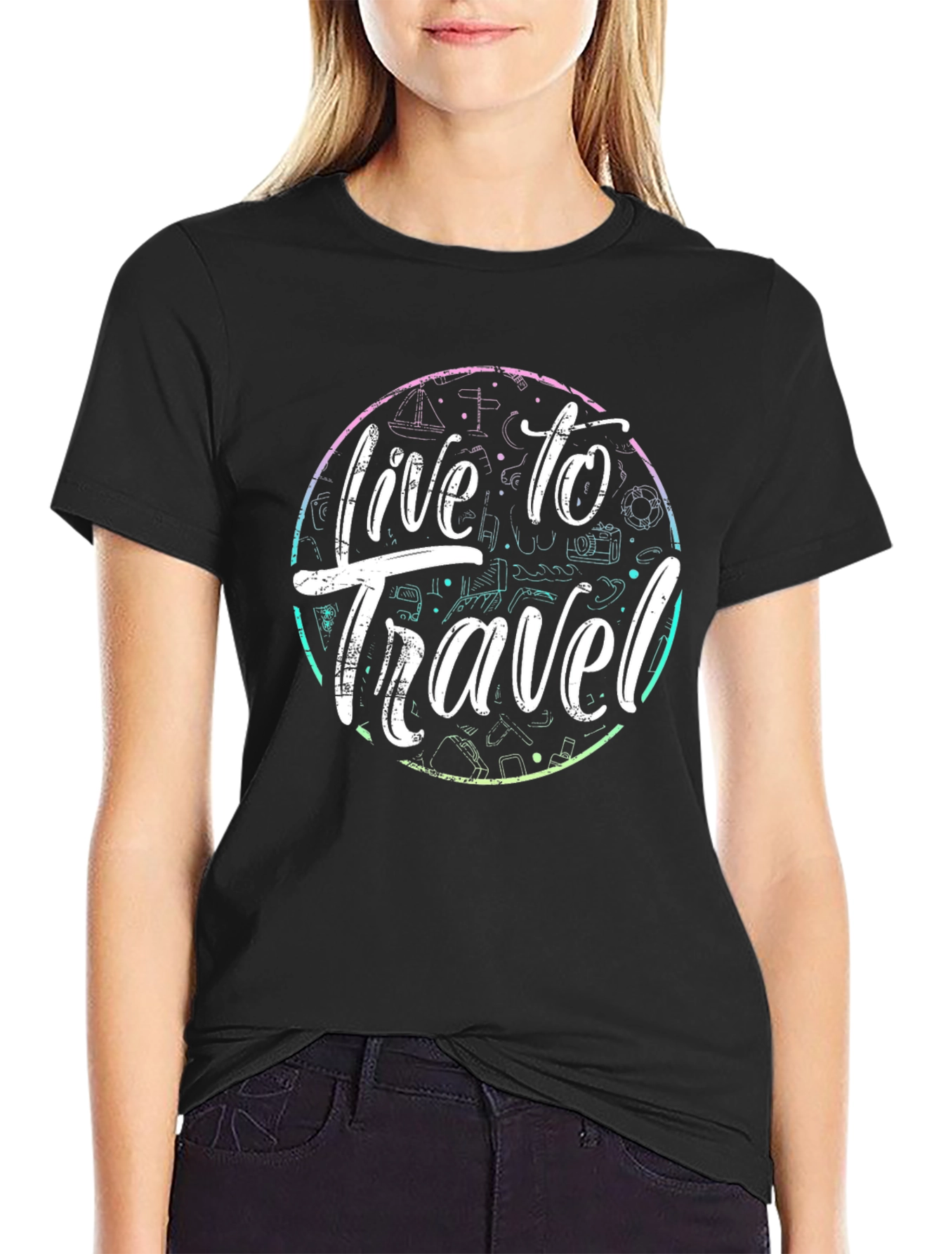 Live to Travel Graphic Tee - Adventure Ready!