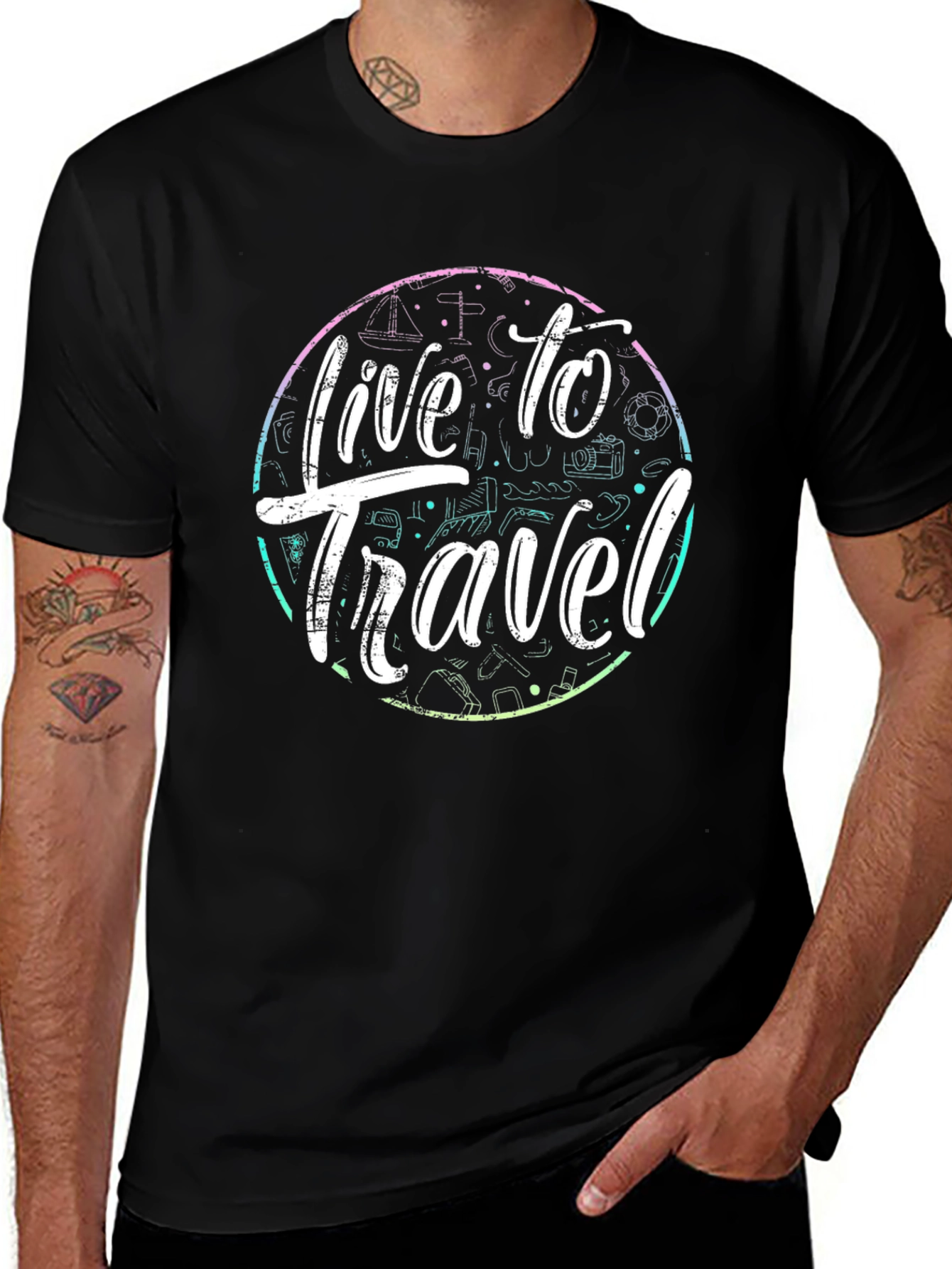 Live to Travel Graphic Tee - Adventure Ready!