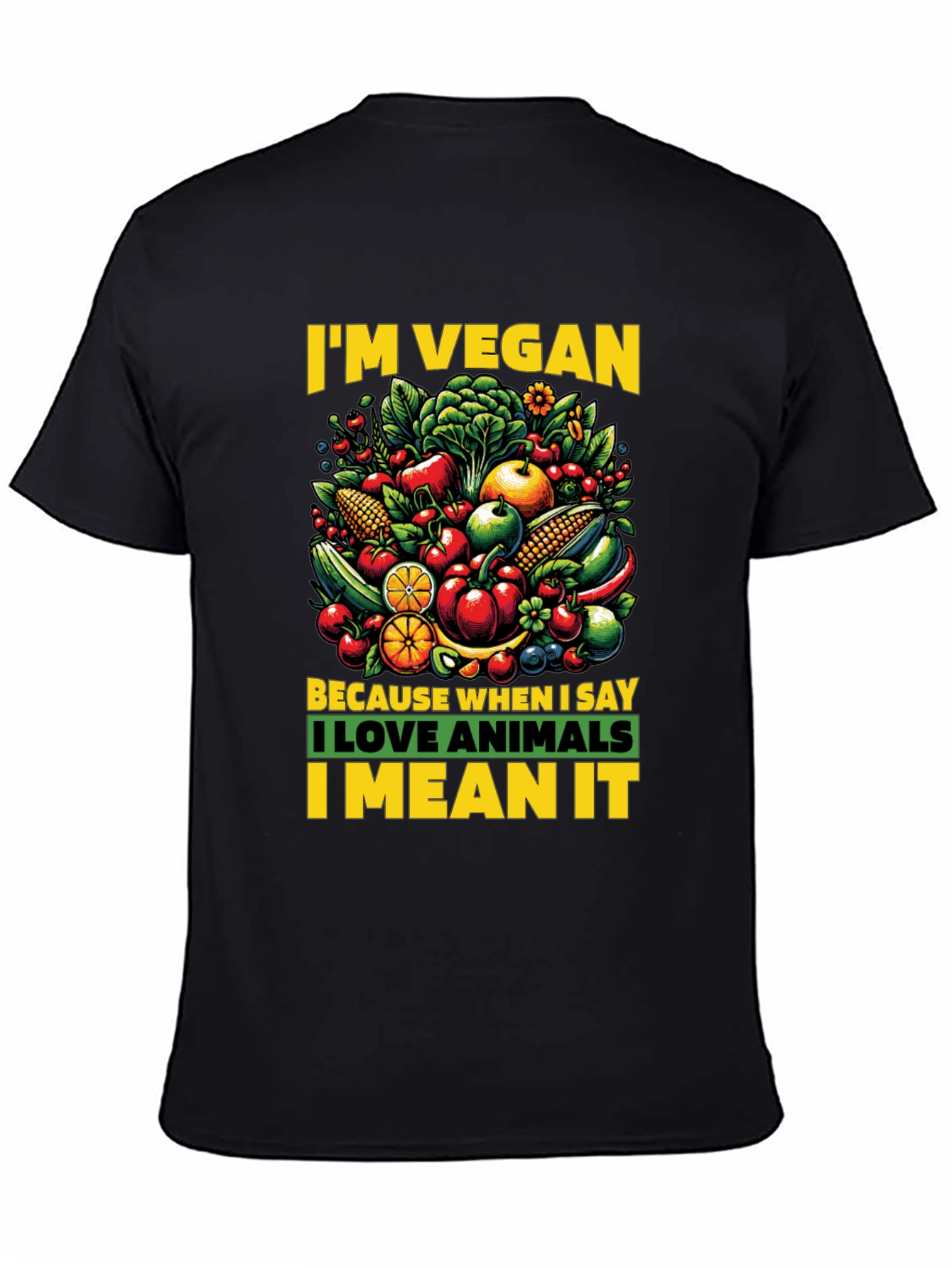 Im Vegan T-shirt - Love Animals