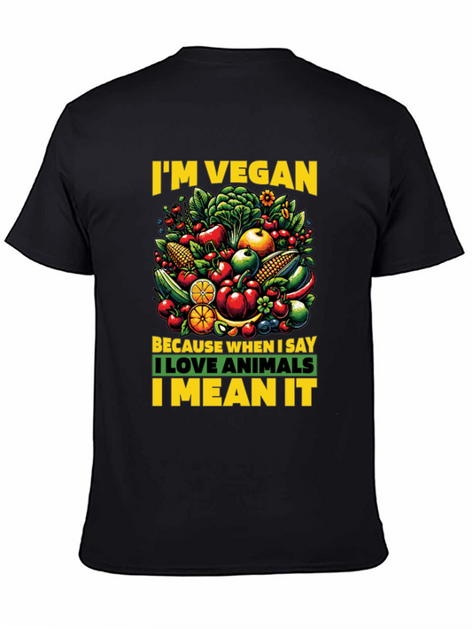 Im Vegan T-shirt - Love Animals