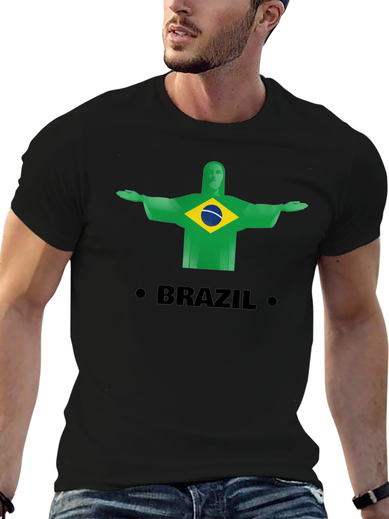 Brazil Christ the Redeemer Graphic Tee