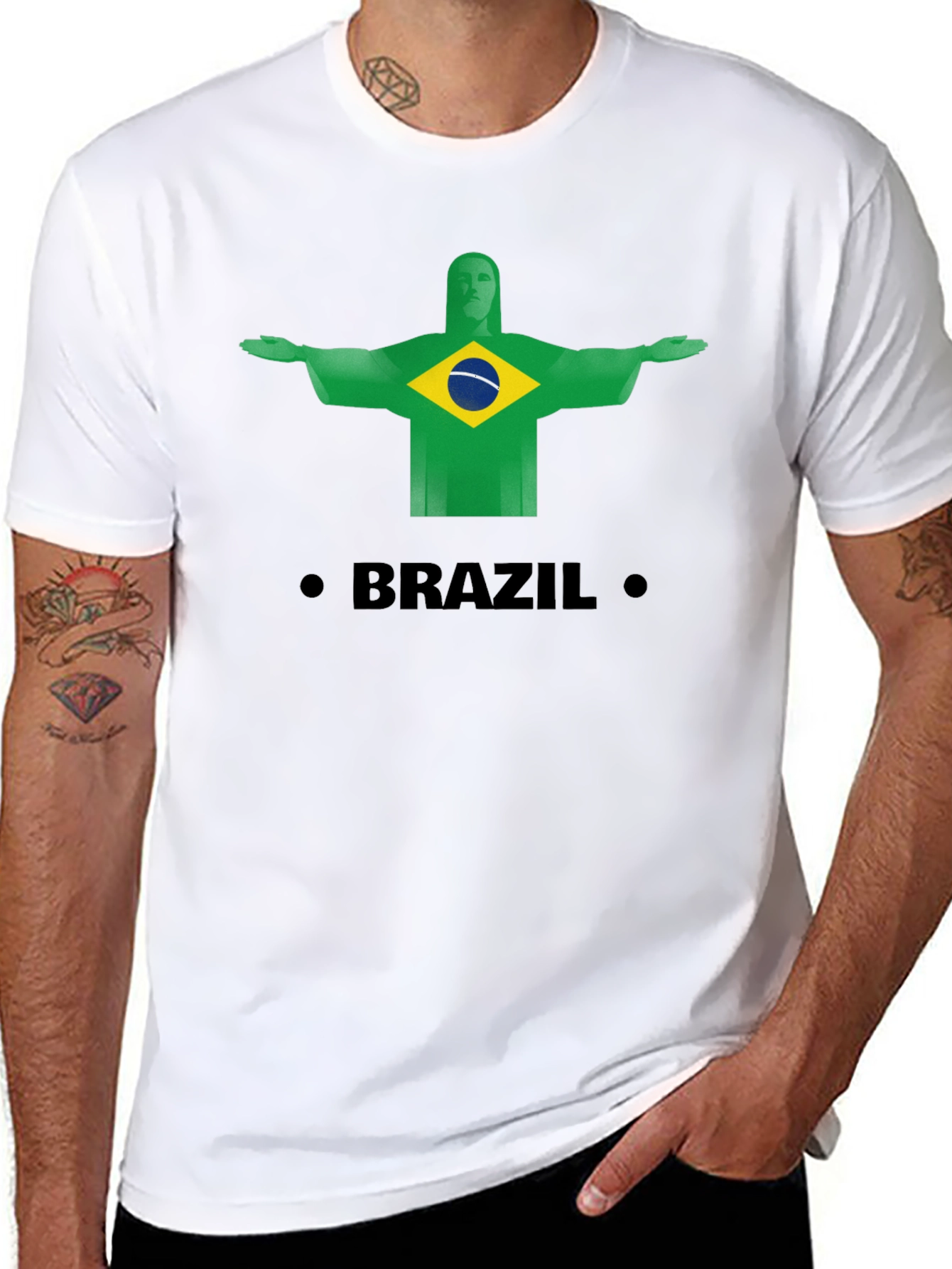 Brazil Christ the Redeemer Graphic Tee