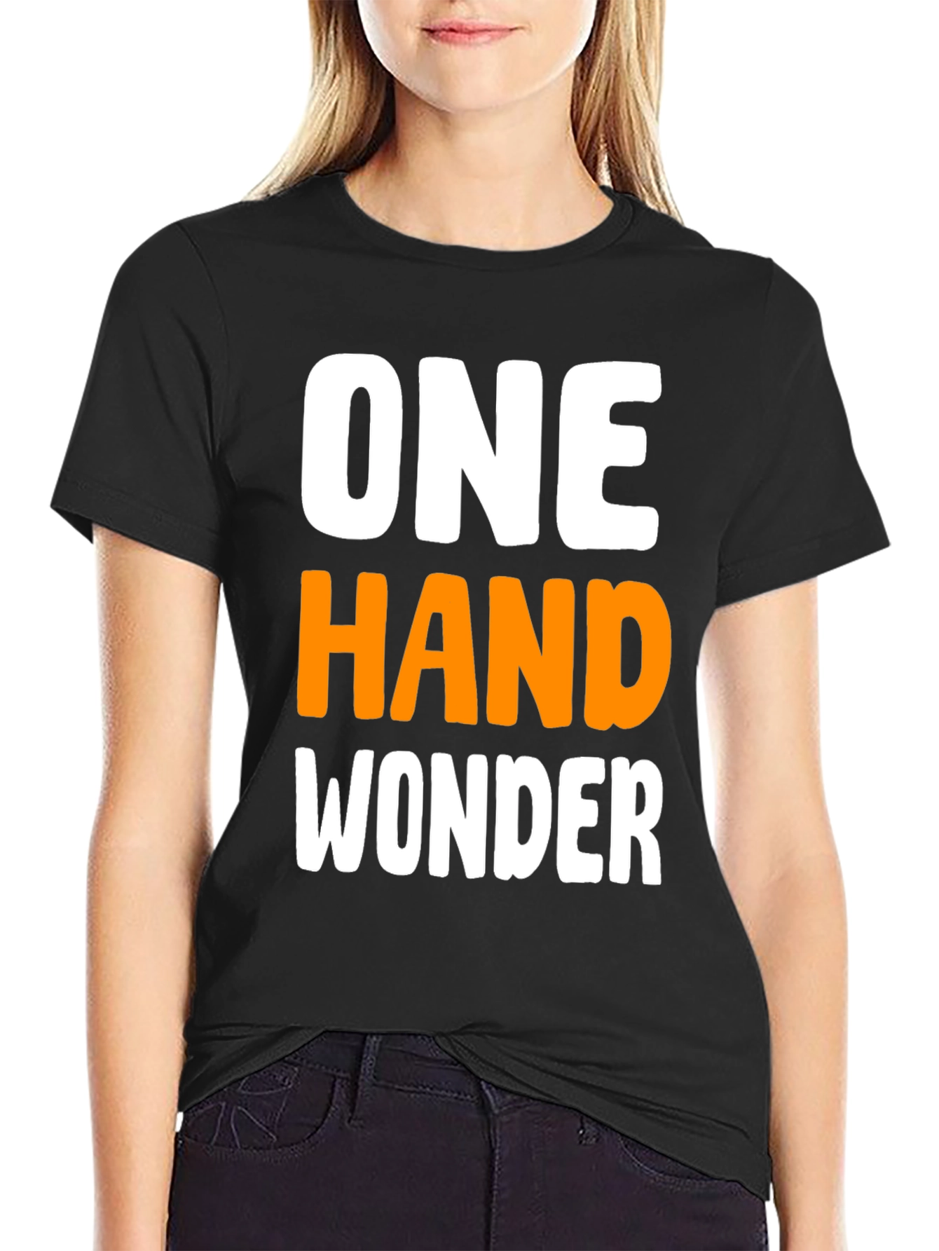 One Hand Wonder Graphic T-Shirt - Black