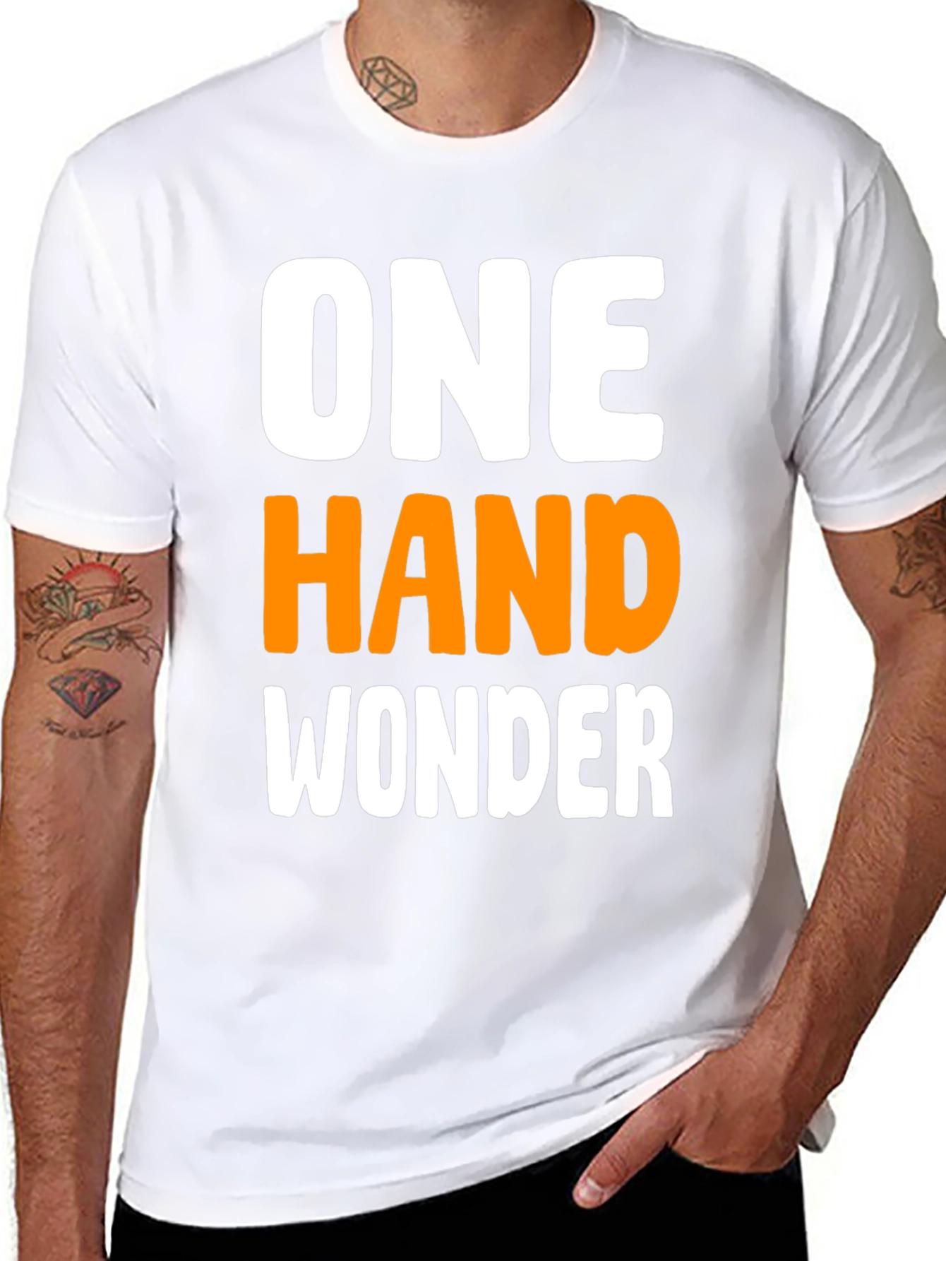 One Hand Wonder Graphic T-Shirt - Black