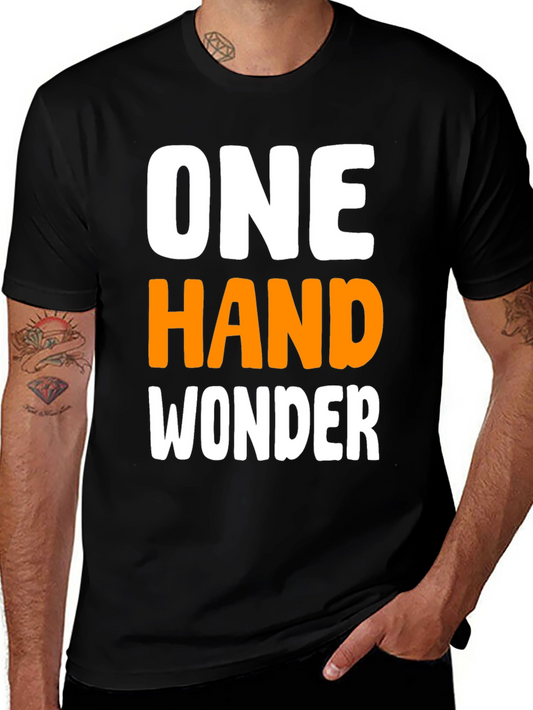 One Hand Wonder Graphic T-Shirt - Black