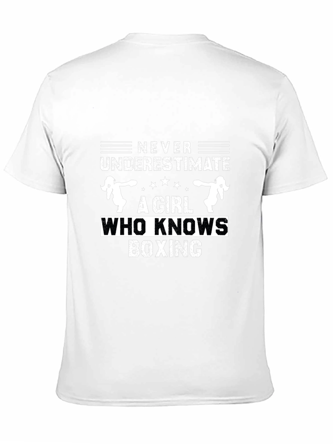 Never Underestimate A Girl Who Knows Boxing T-Shirt