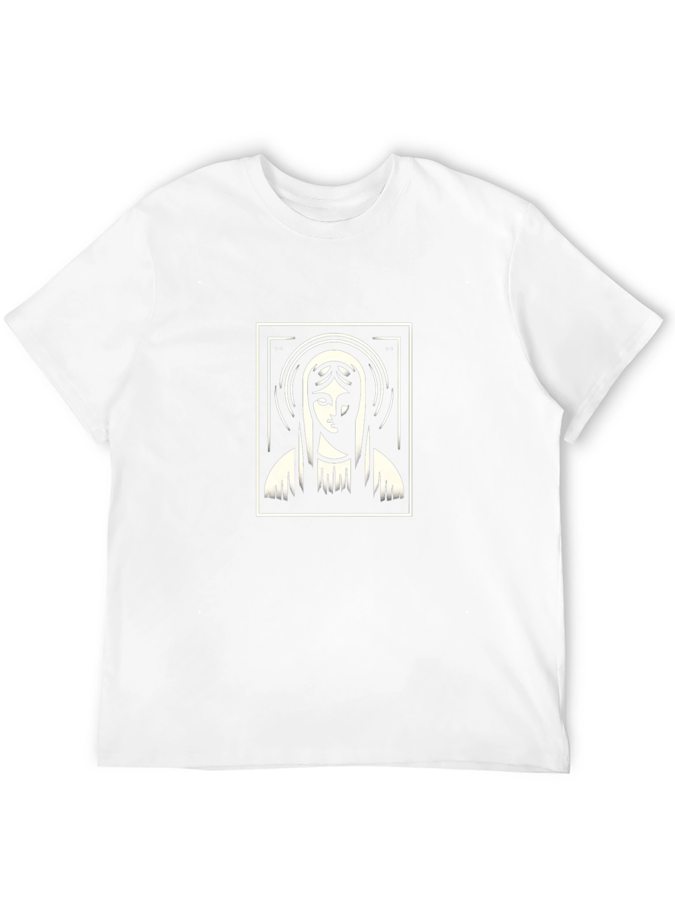 Virgin Mary Graphic Tee - Classic Black T-Shirt