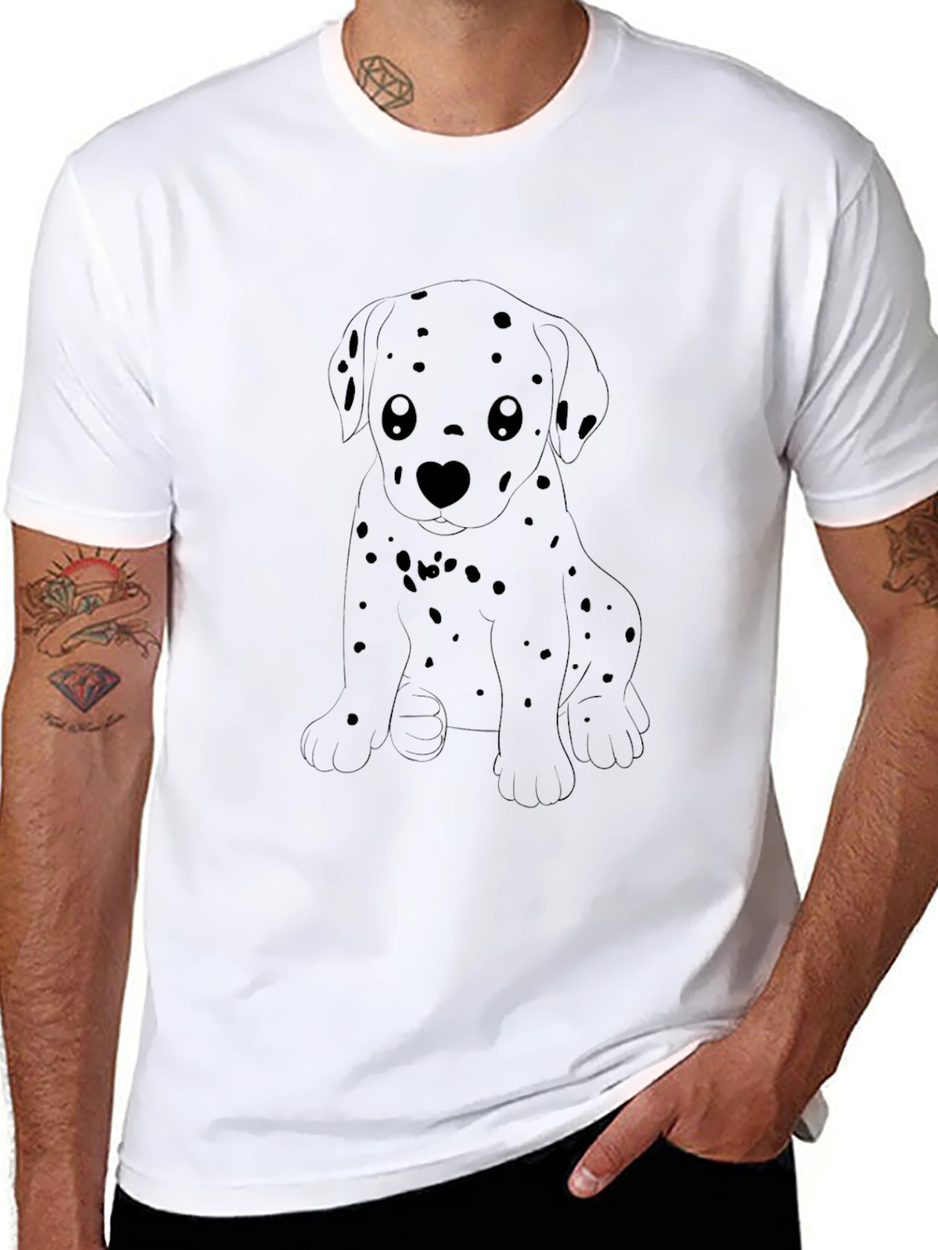Dog Graphic Tee - Soft Cotton Blend