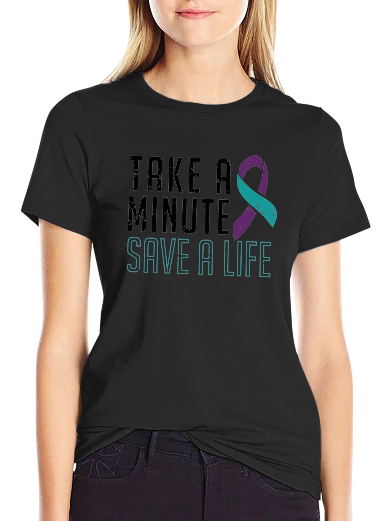 Take a Minute Save a Life Suicide Awareness T-Shirt