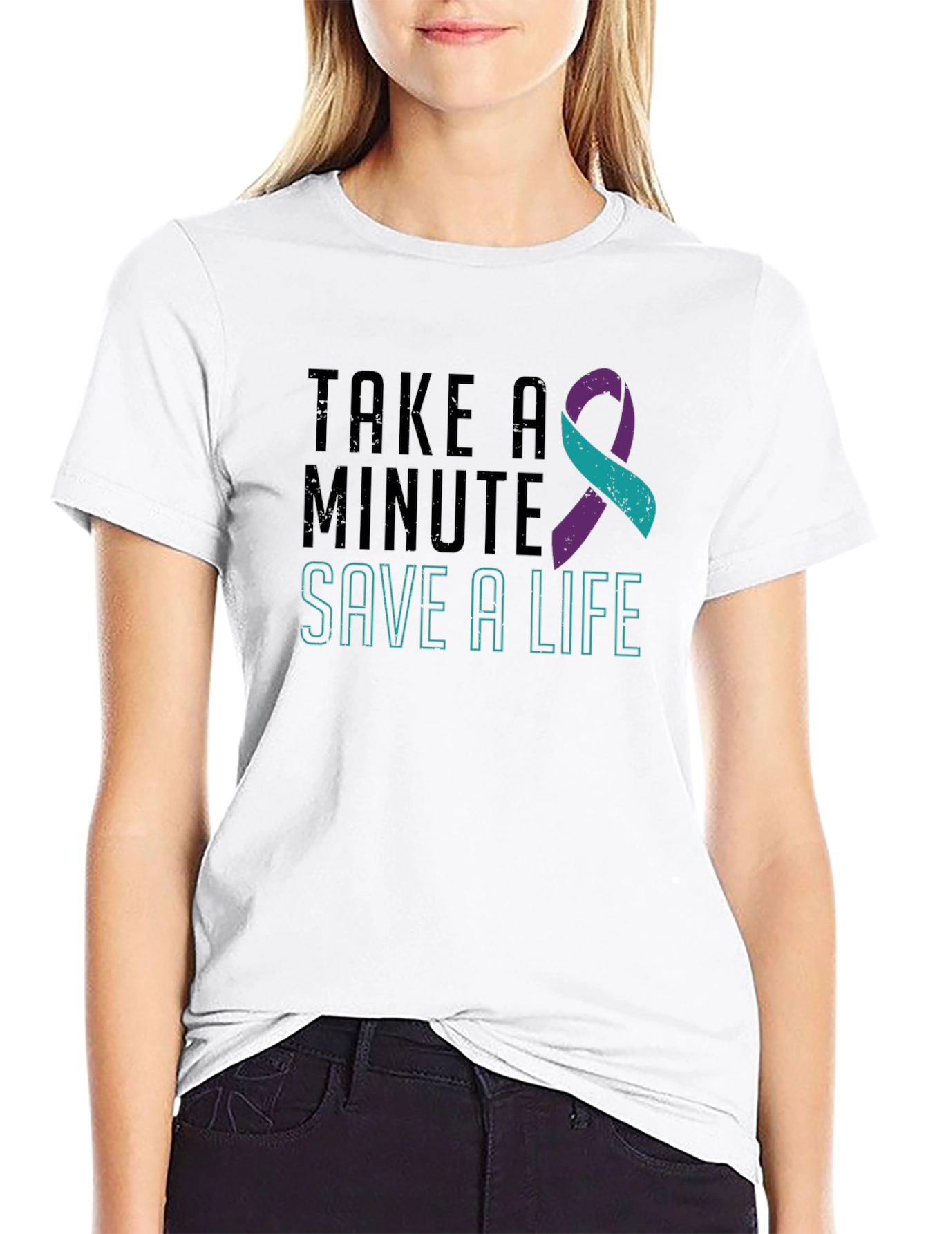 Take a Minute Save a Life Suicide Awareness T-Shirt