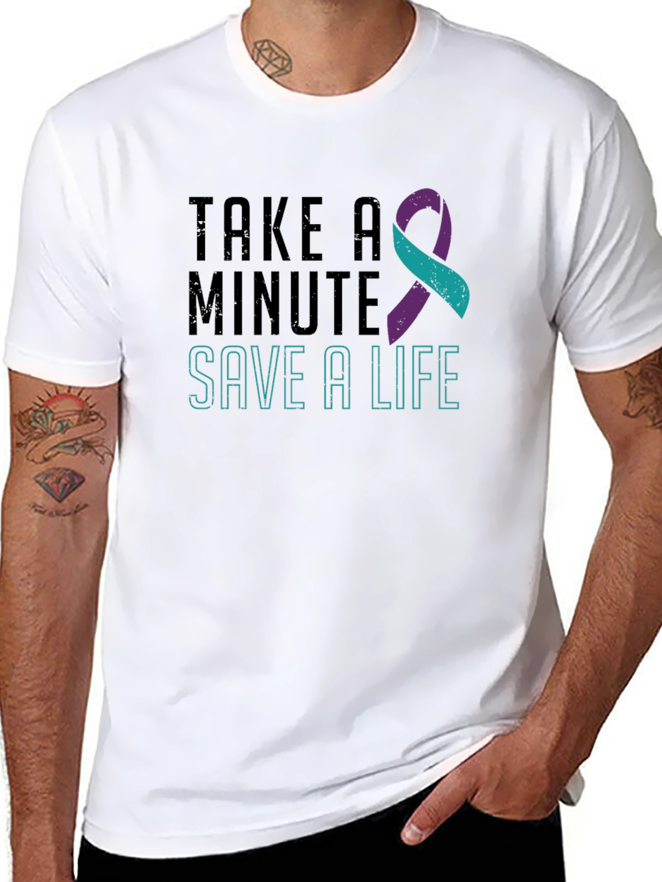 Take a Minute Save a Life Suicide Awareness T-Shirt