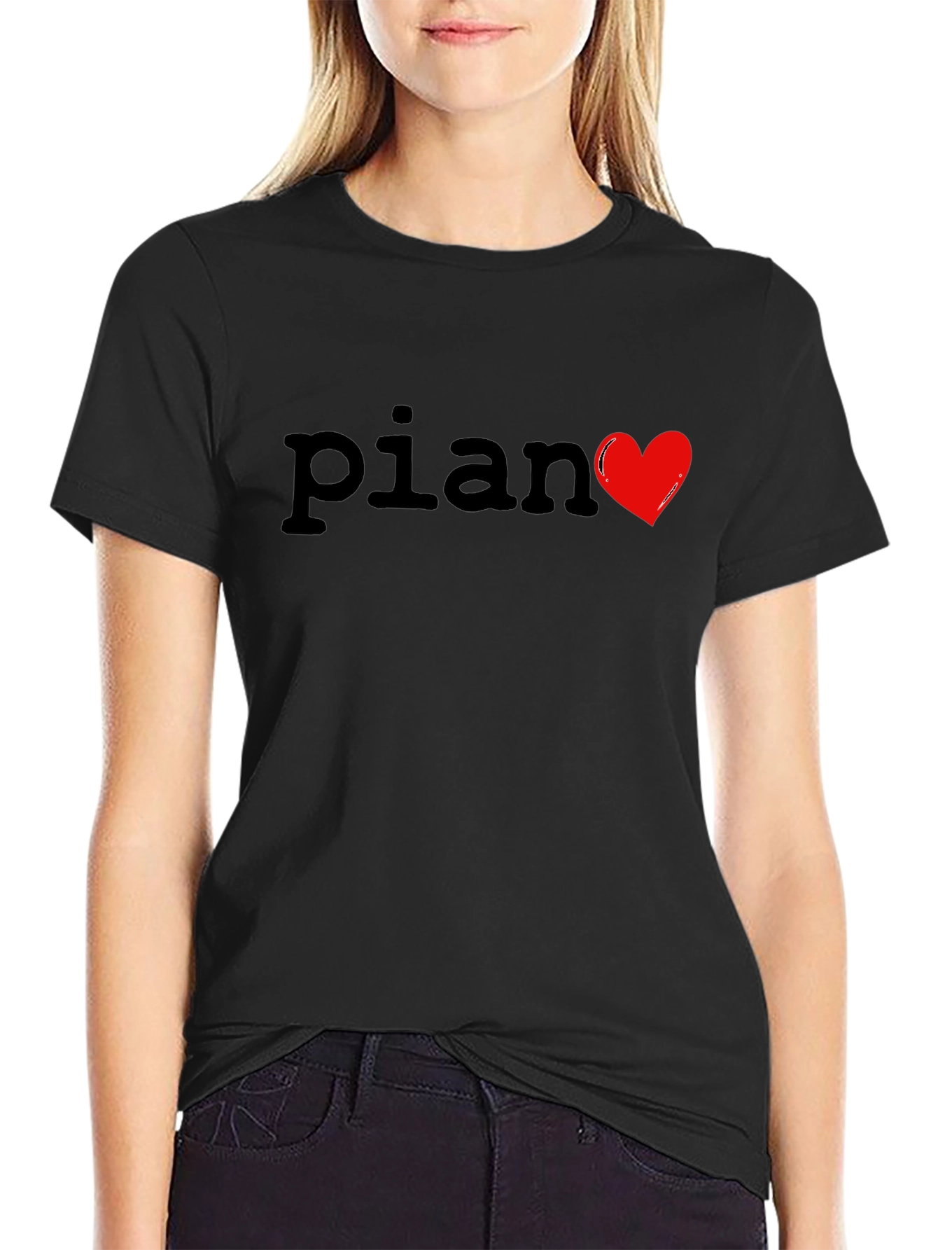 Piano Heart T-Shirt - Musician Apparel