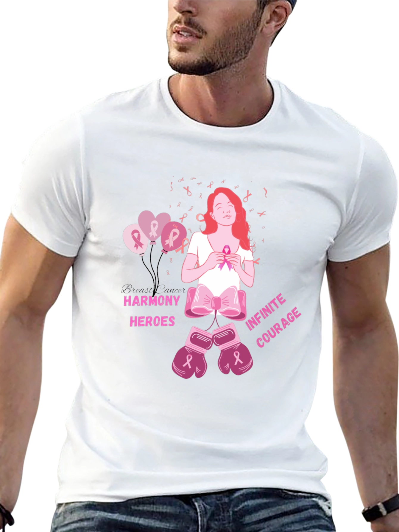 Harmony Heroes Cancer Awareness Graphic Tee