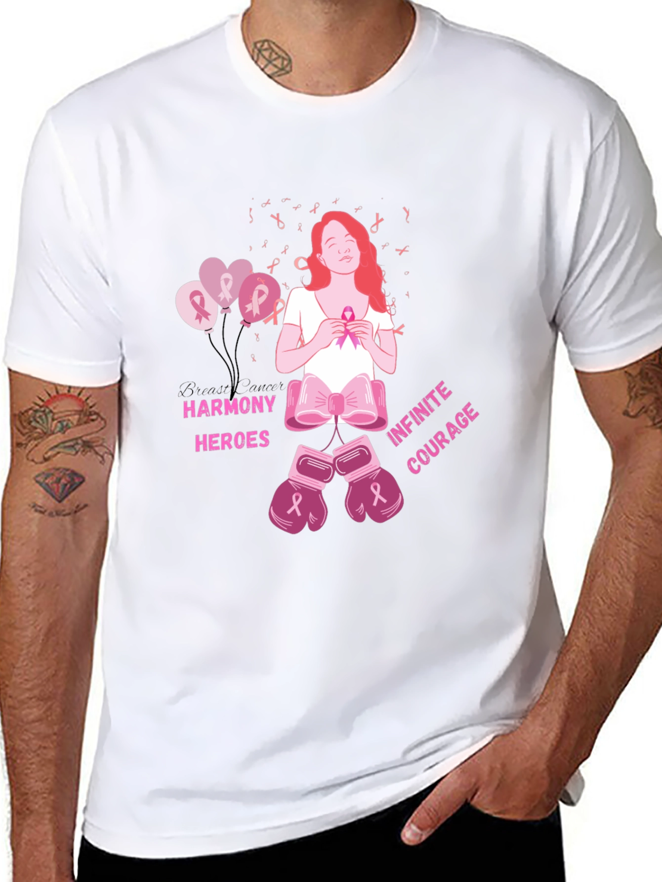 Harmony Heroes Cancer Awareness Graphic Tee