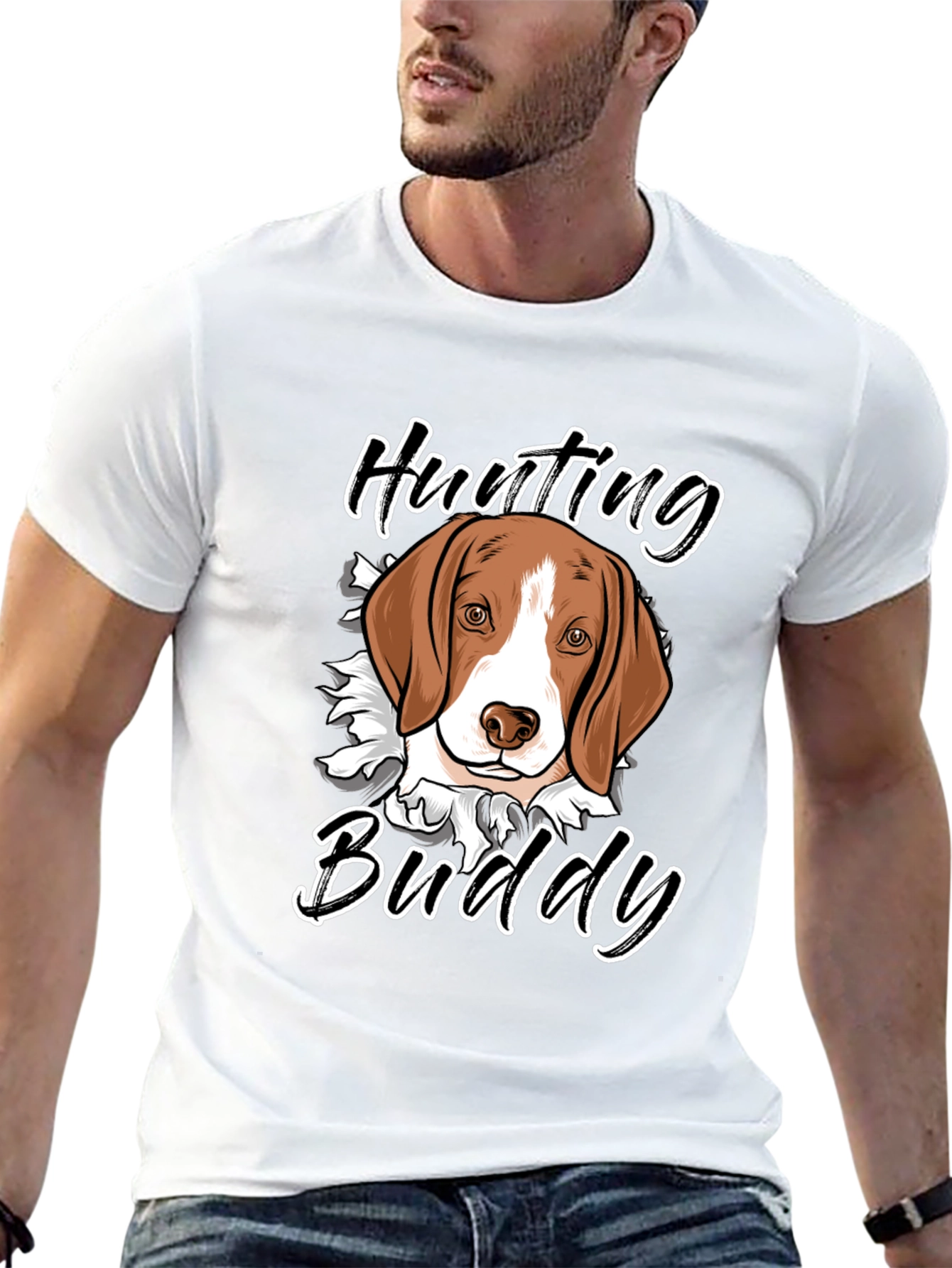 Hunting Buddy T-Shirt - Beagle Dog Design