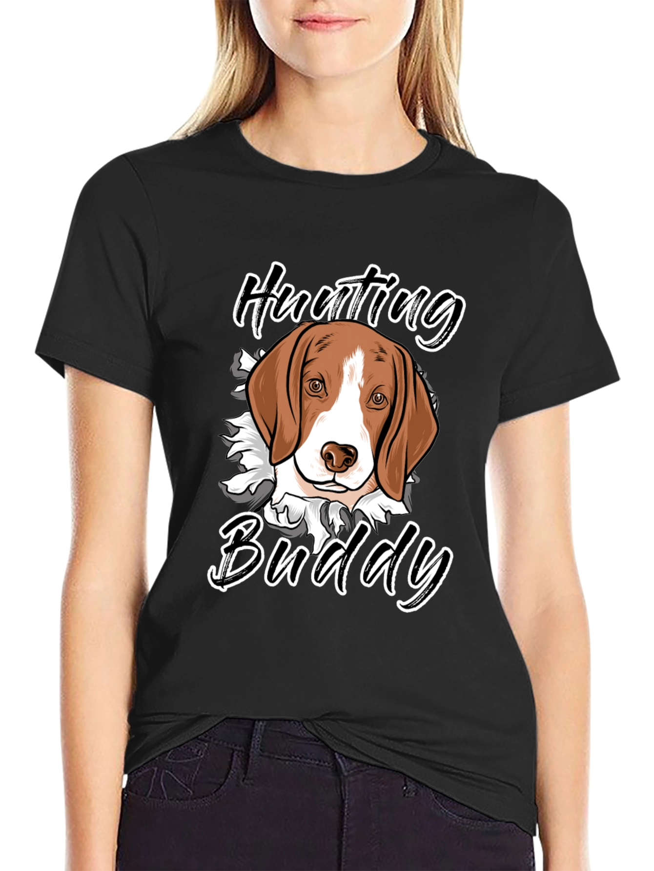 Hunting Buddy T-Shirt - Beagle Dog Design