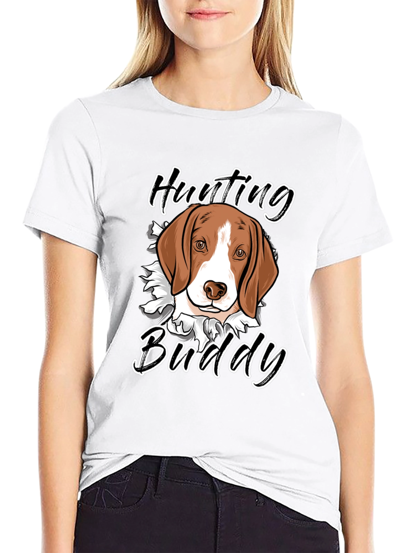 Hunting Buddy T-Shirt - Beagle Dog Design