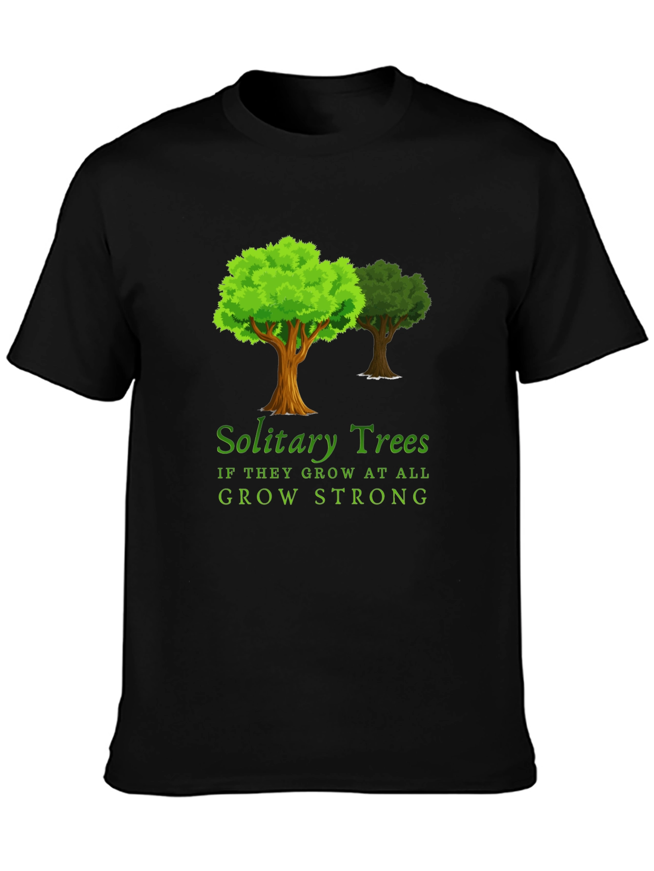 Solitary Trees Graphic Print T-Shirt