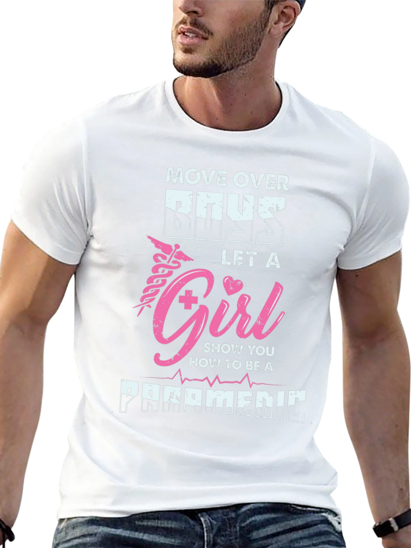 Girl Paramedic T-Shirt - Move Over Boys