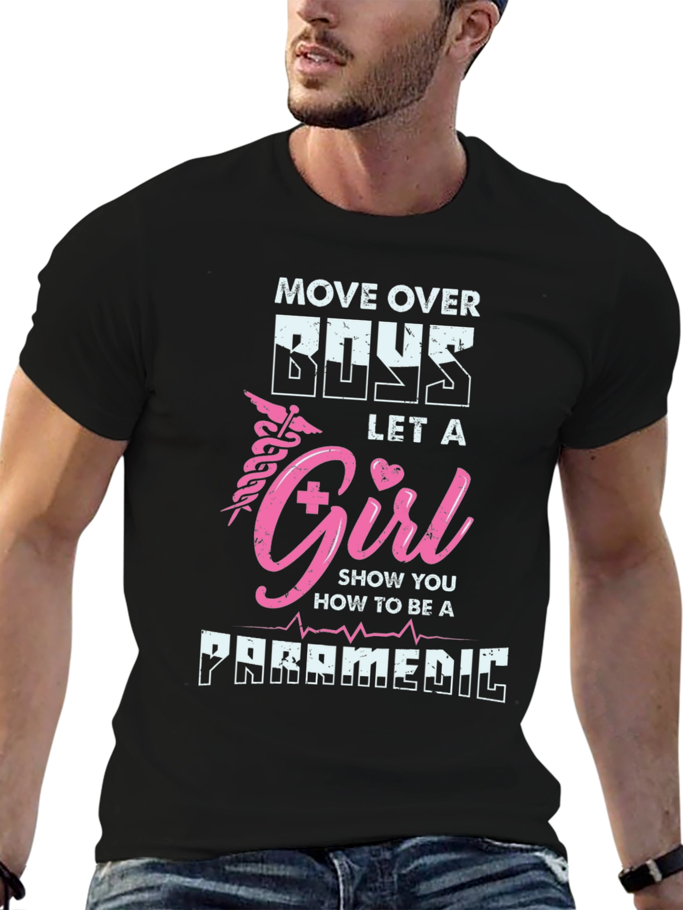 Girl Paramedic T-Shirt - Move Over Boys