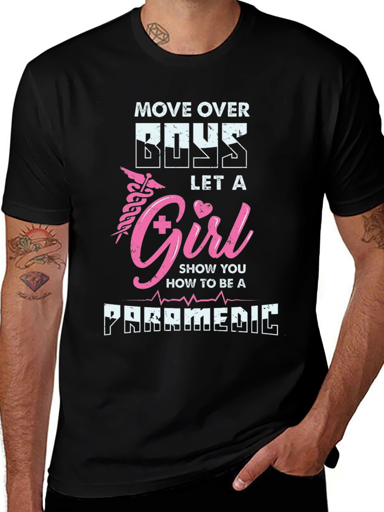 Girl Paramedic T-Shirt - Move Over Boys