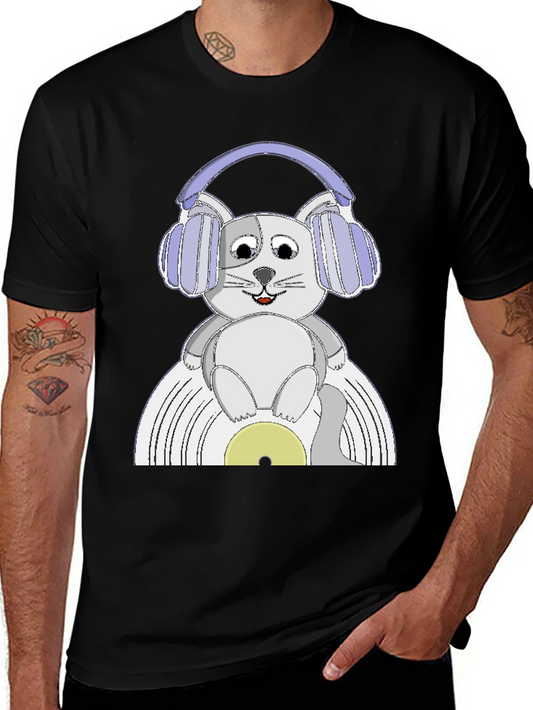 Cat DJ Graphic Tee