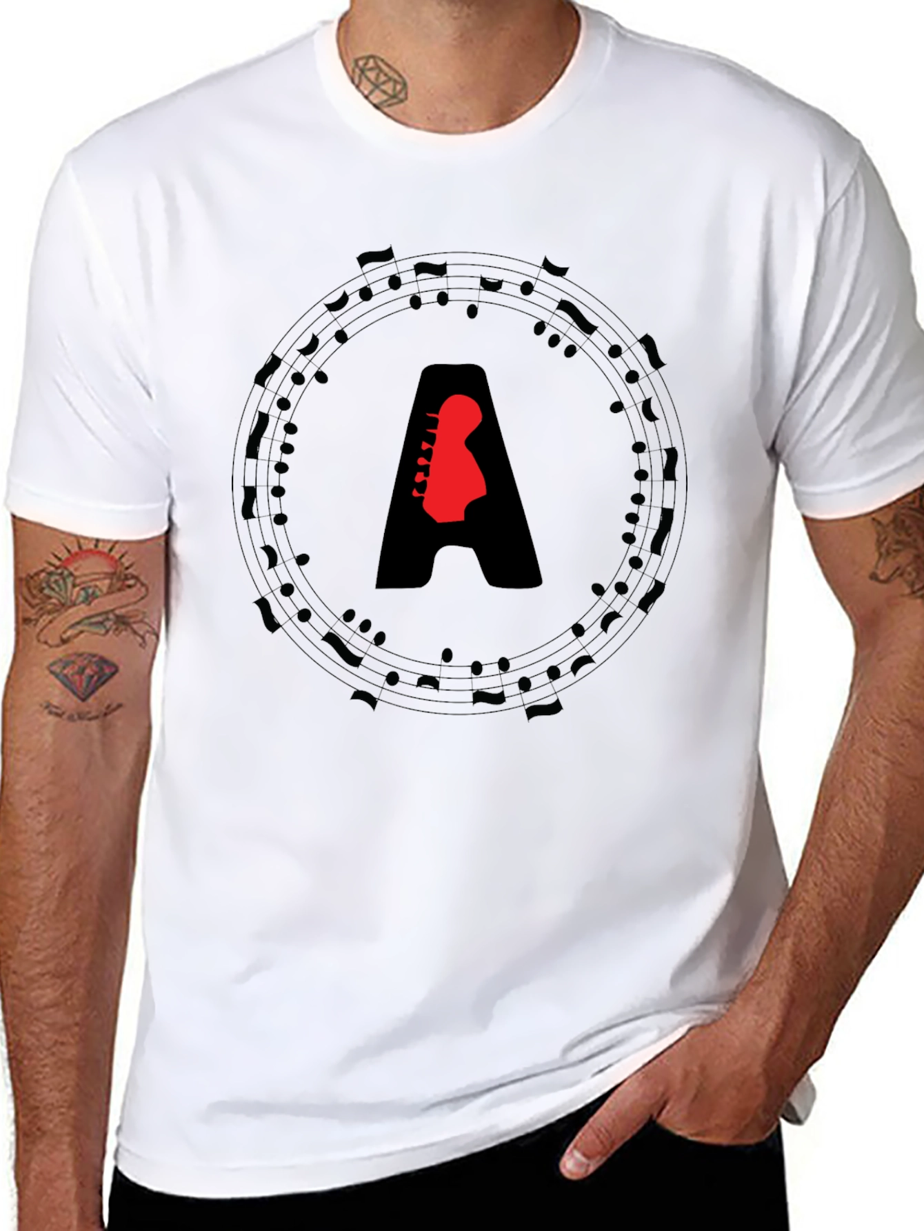 Musical Guitar A Graphic Tee