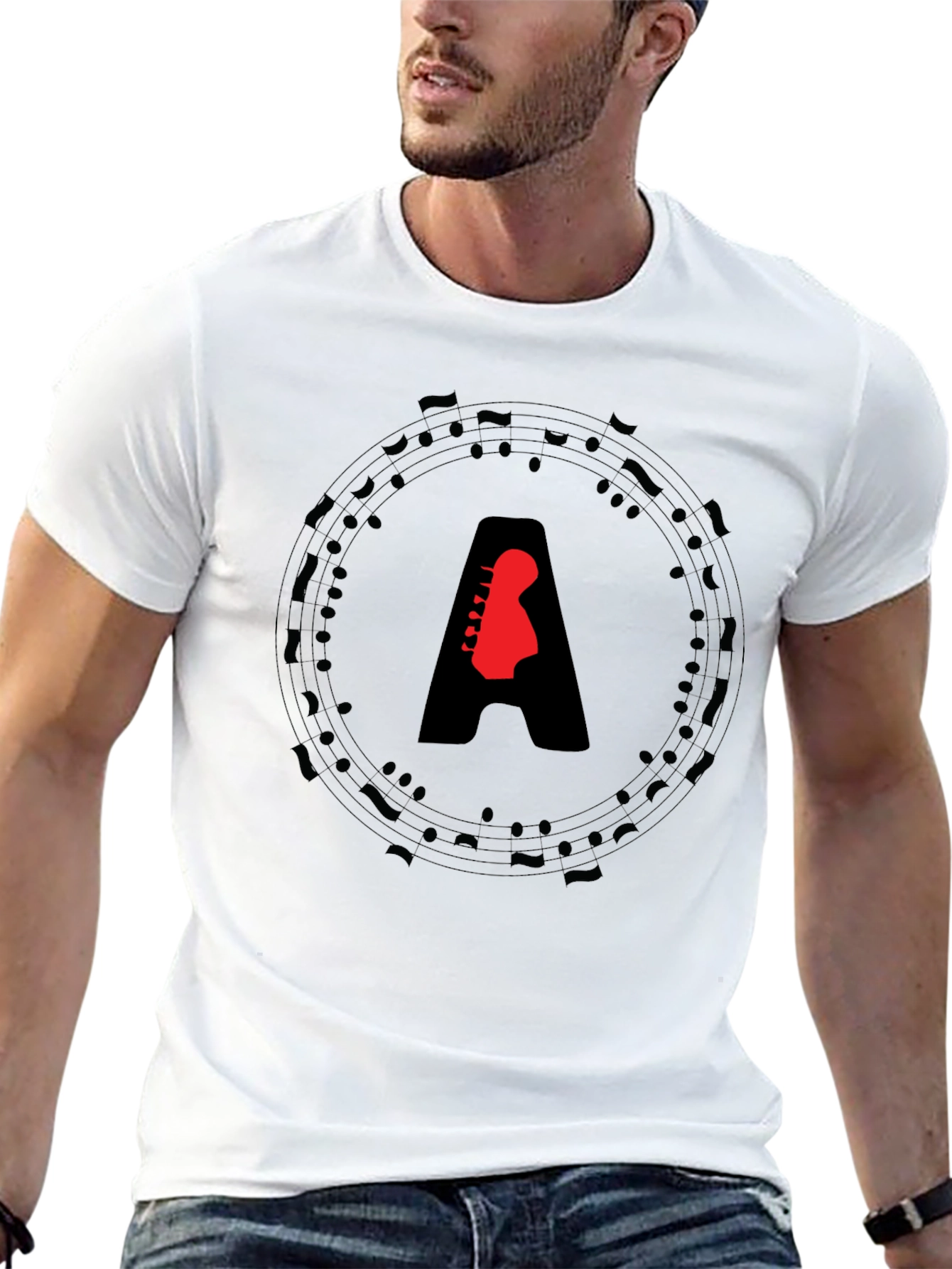 Musical Guitar A Graphic Tee