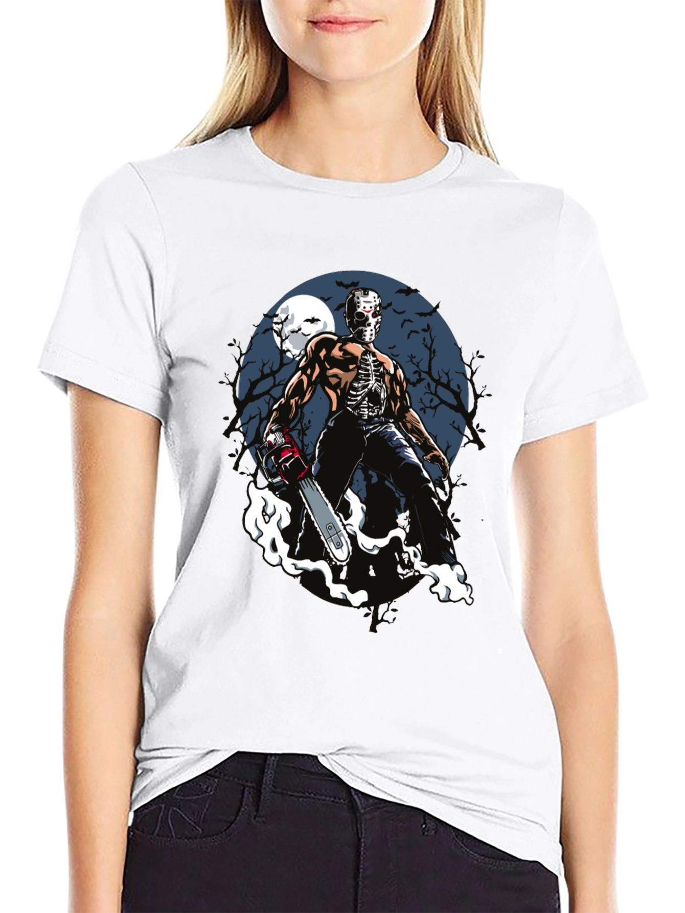 Horror Chainsaw Graphic Tee