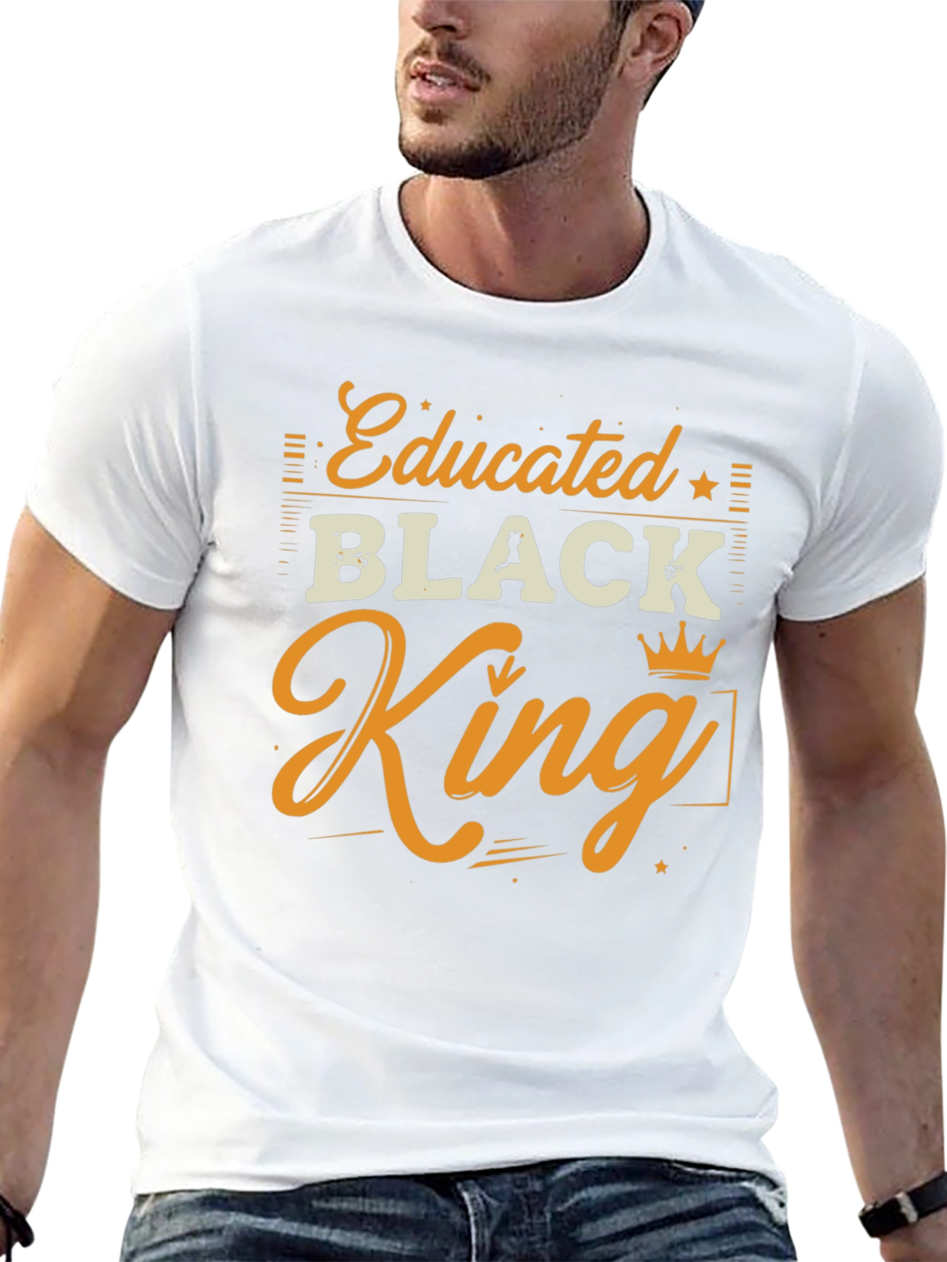 Educated Black King Graphic Tee