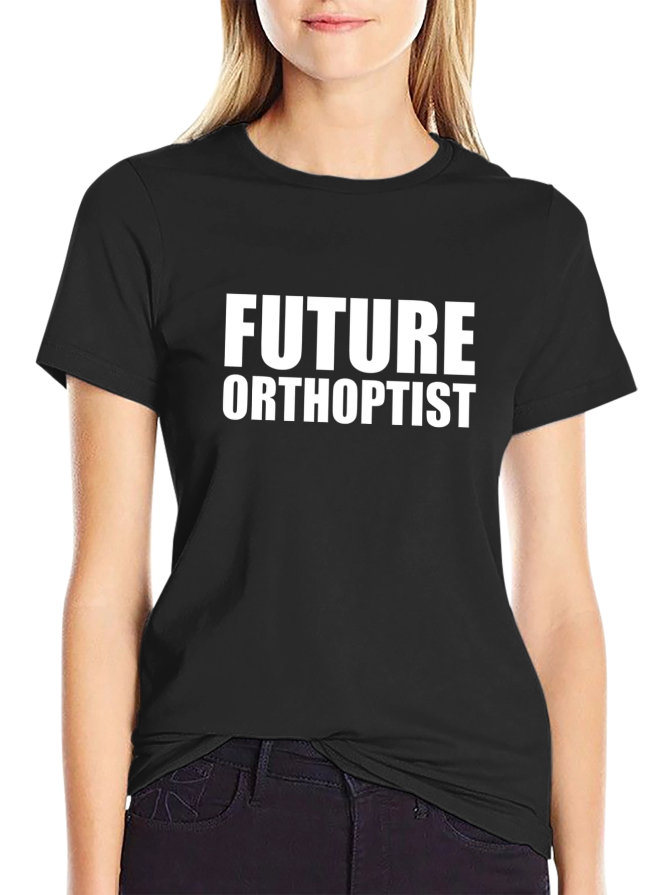 Future Orthoptist Black T-Shirt - Vision Care Professional