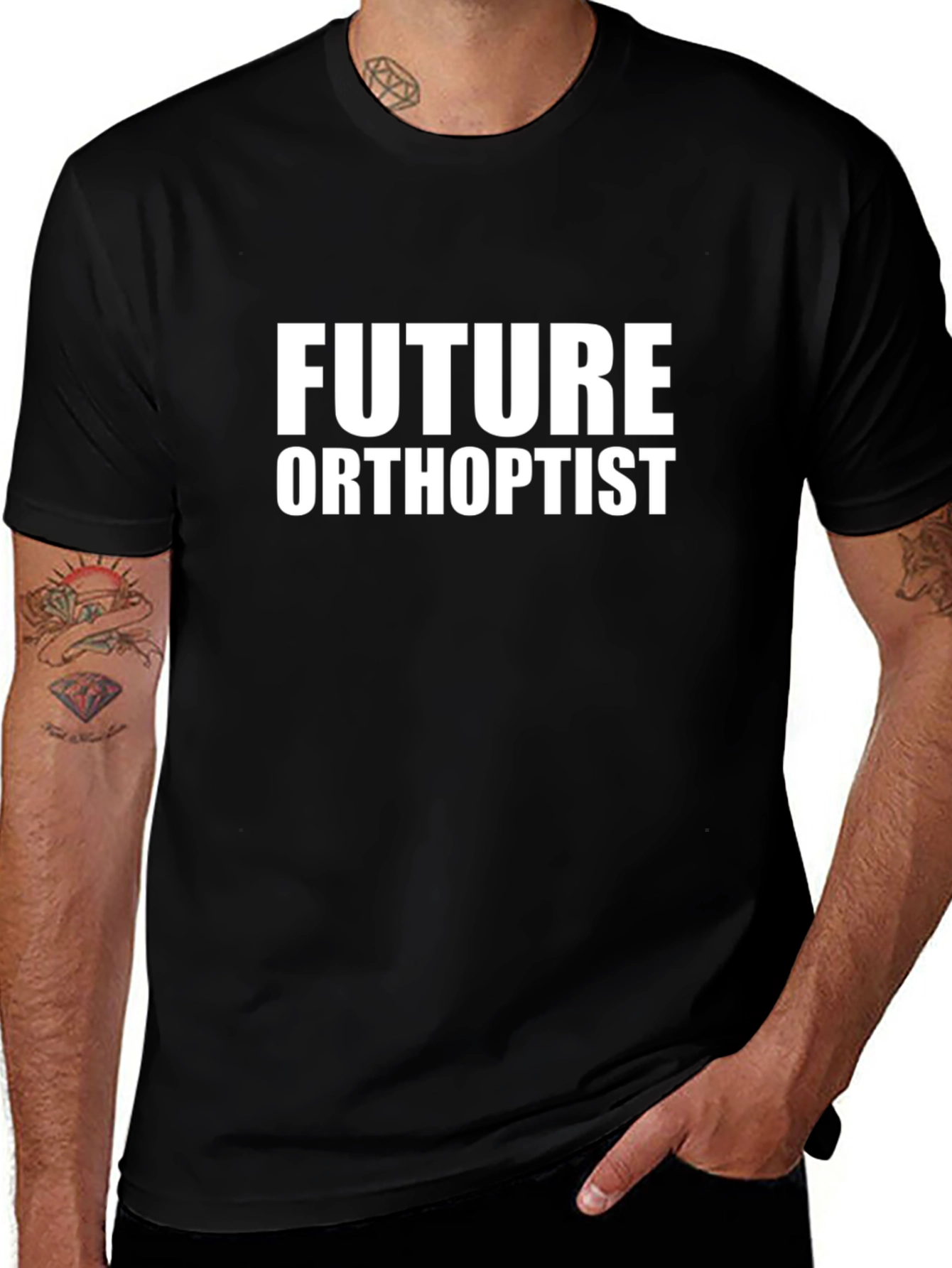 Future Orthoptist Black T-Shirt - Vision Care Professional