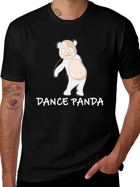 Dance Panda Graphic Tee - Comfy Cotton T-Shirt
