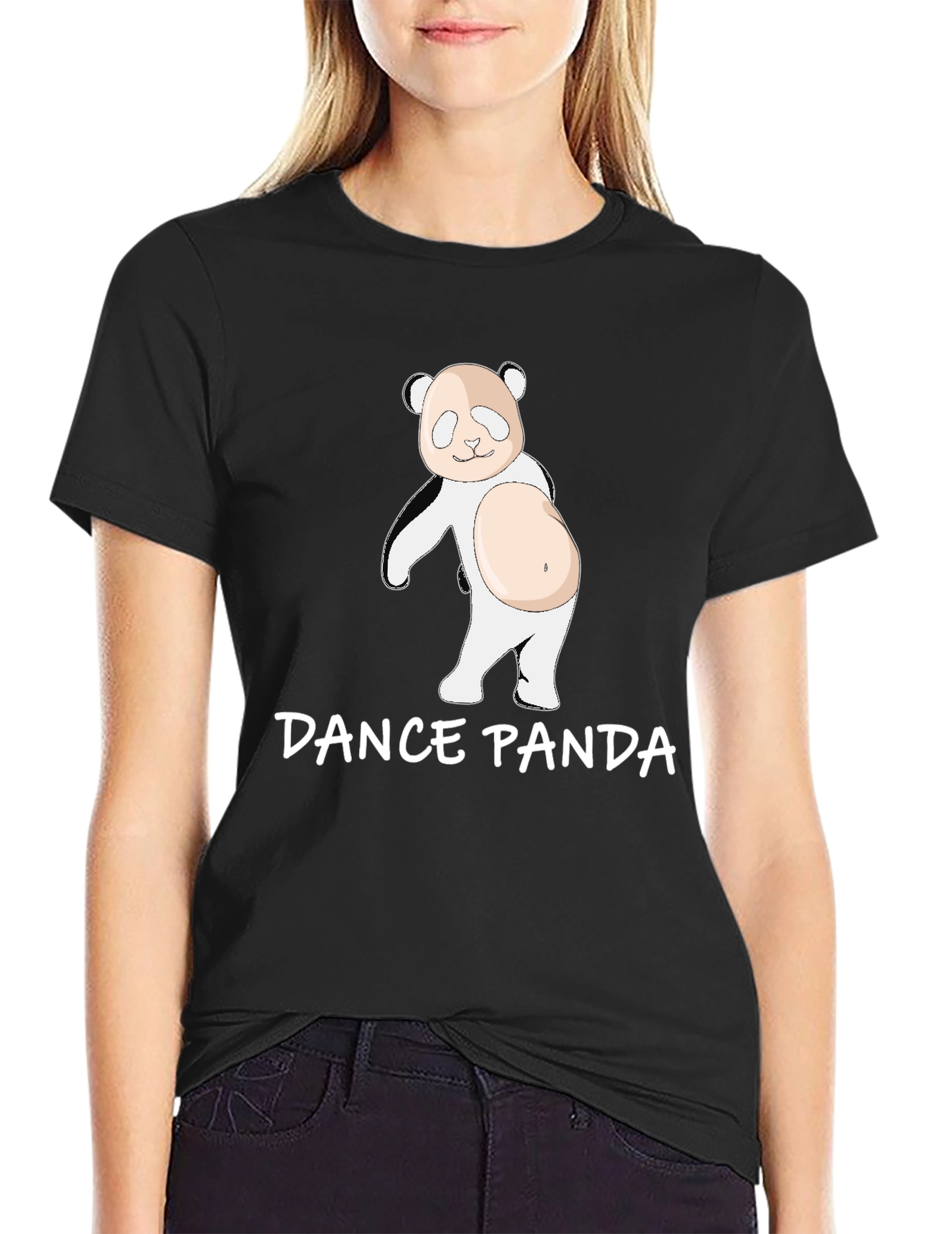 Dance Panda Graphic Tee - Comfy Cotton T-Shirt