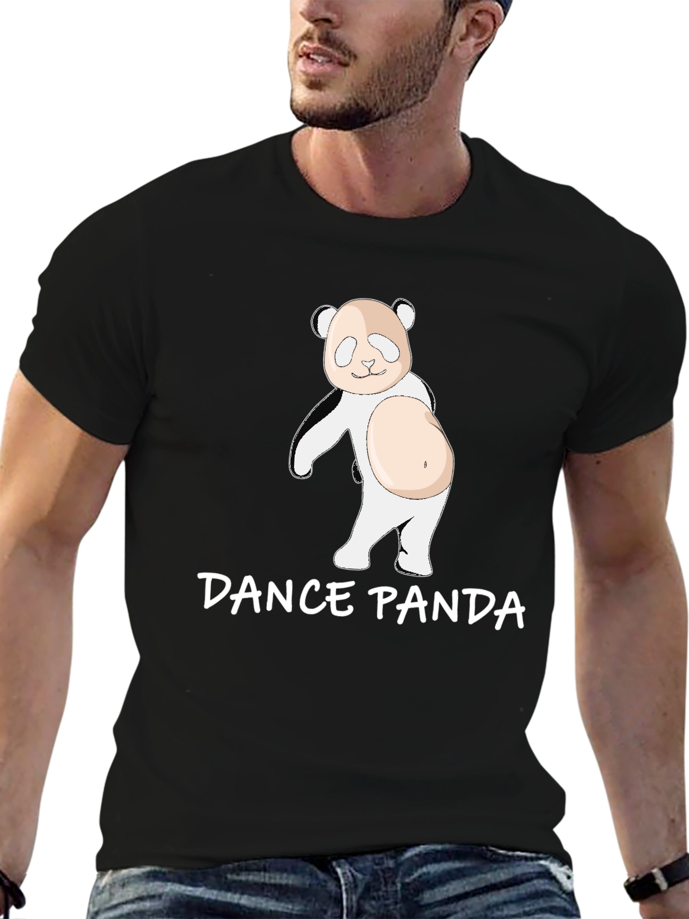 Dance Panda Graphic Tee - Comfy Cotton T-Shirt