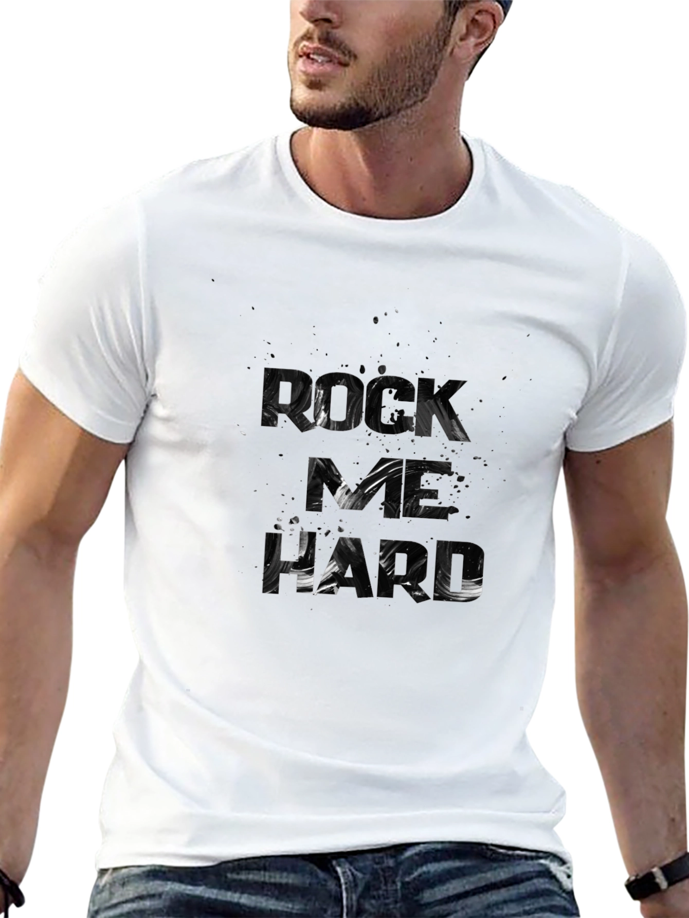 Rock As Hard Black T-Shirt