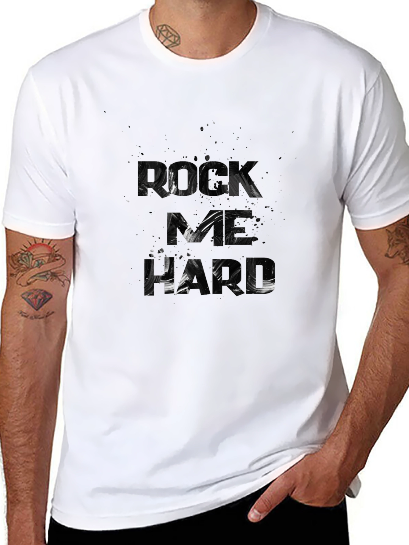 Rock As Hard Black T-Shirt
